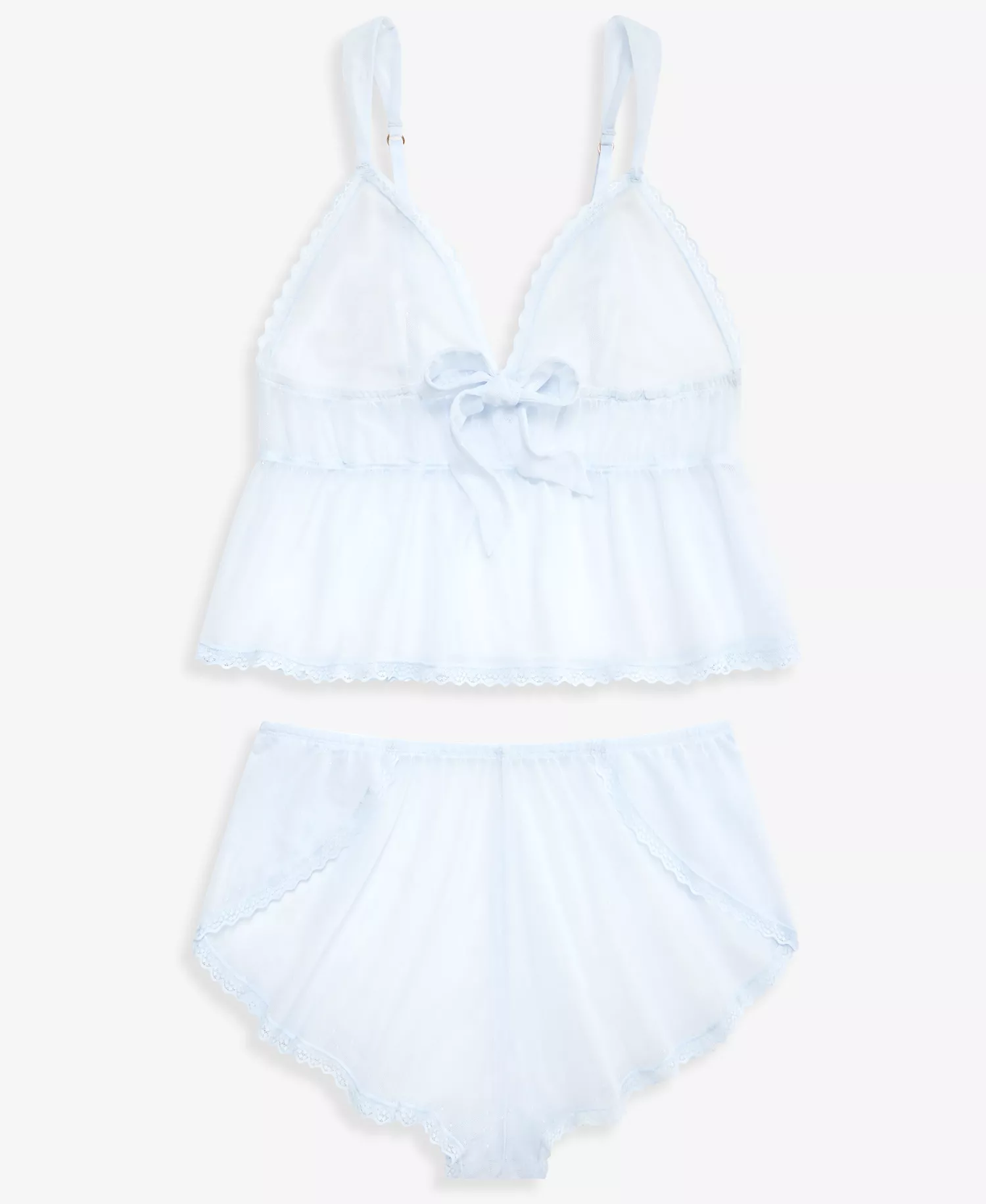 I.N.C International Concepts Women's Dot Mesh Tank and Shorts Set, Macy's Exclusive - Cielo - L