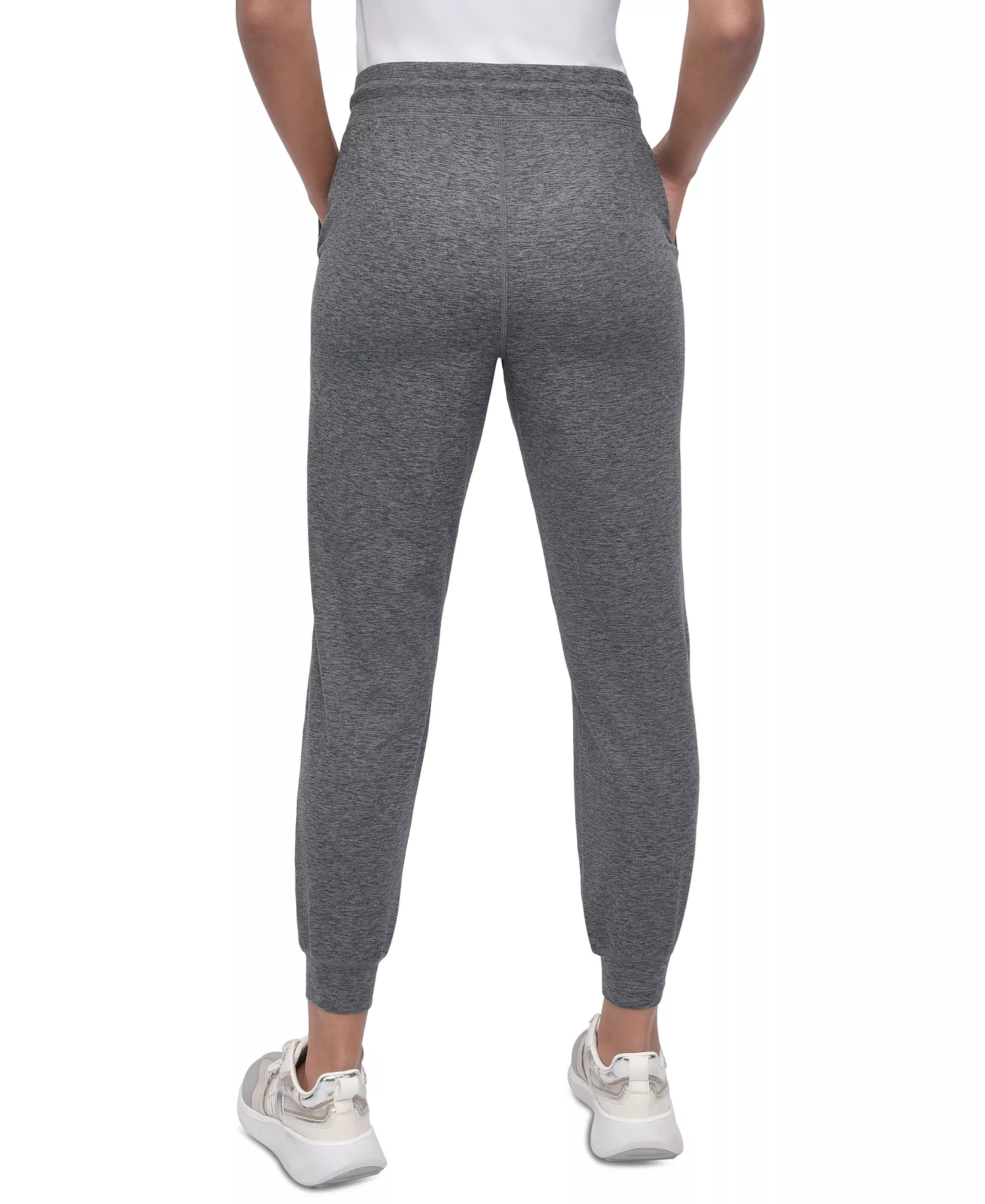 Sport Women's Spacedye High-Waist Slim Joggers - Black Spacedye - L