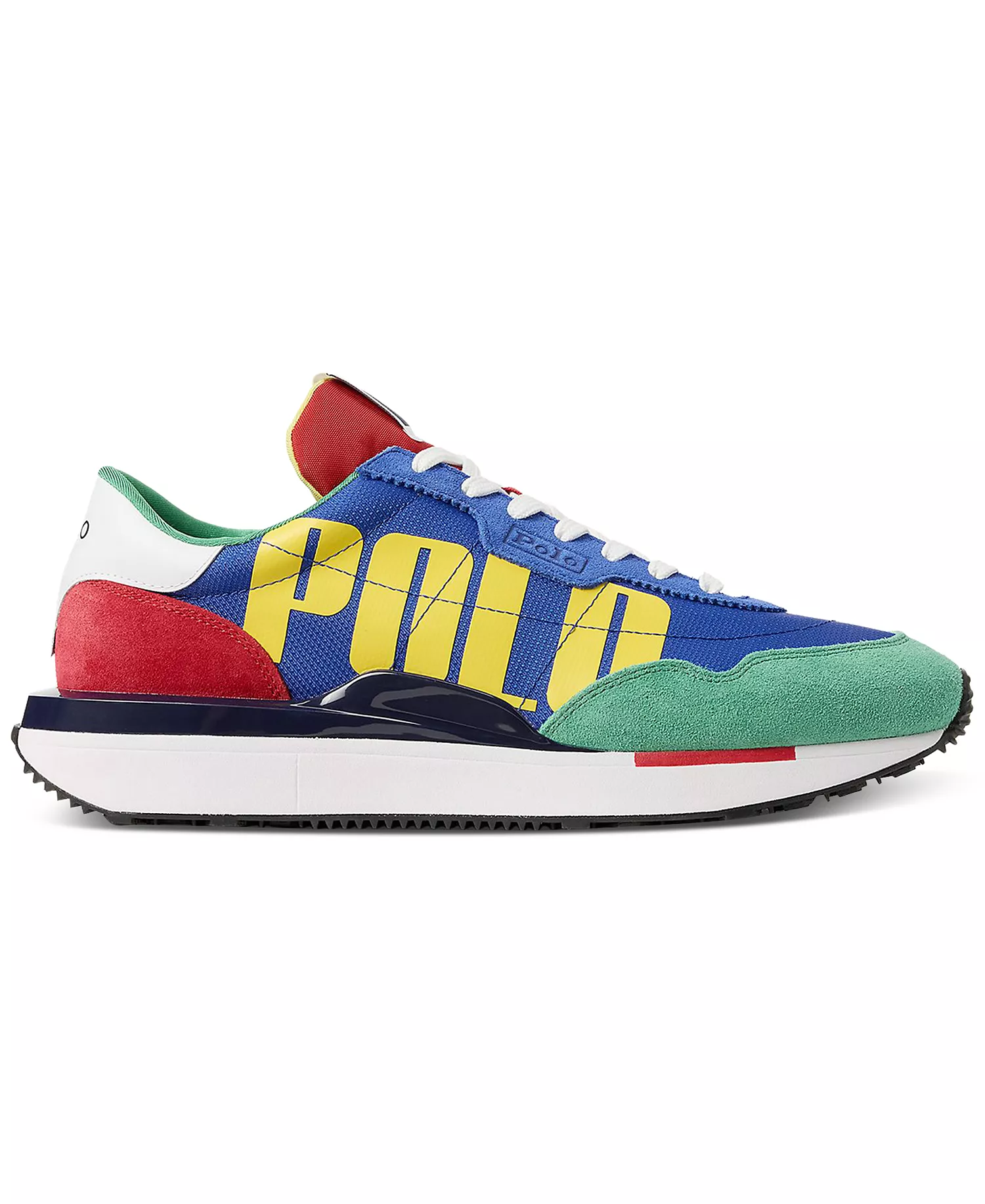 Men's Train 89 Logo Suede & Oxford Sneaker - MULTI COLORBLOCK - 10