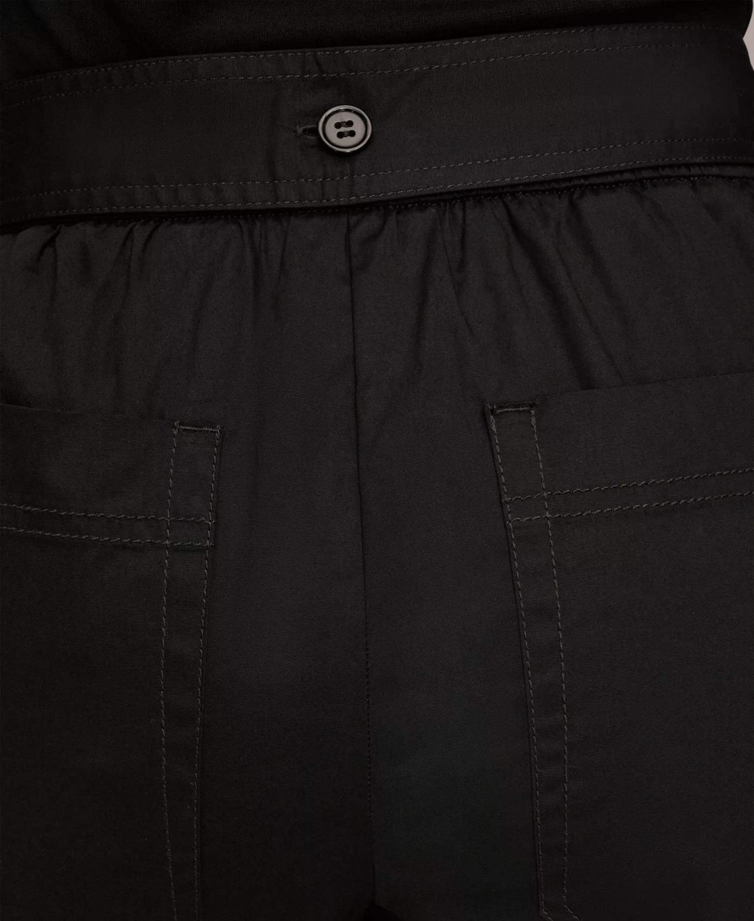 Women's Mid-Rise Cropped Pants - Black - L