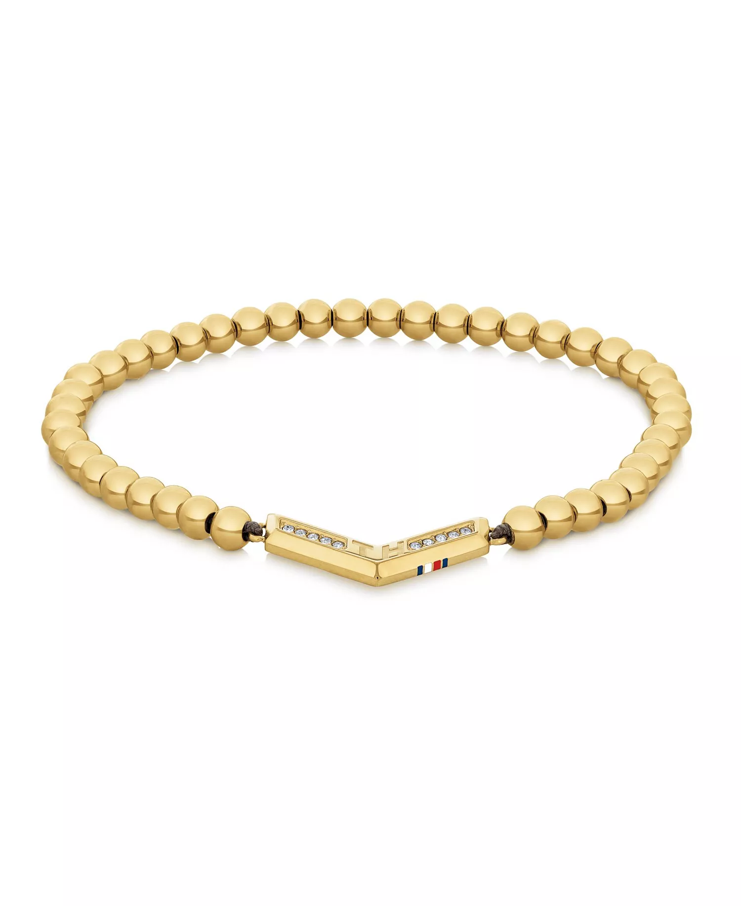 Women's Gold-Tone Bead Bracelet - Gold-tone - 6.5 inches