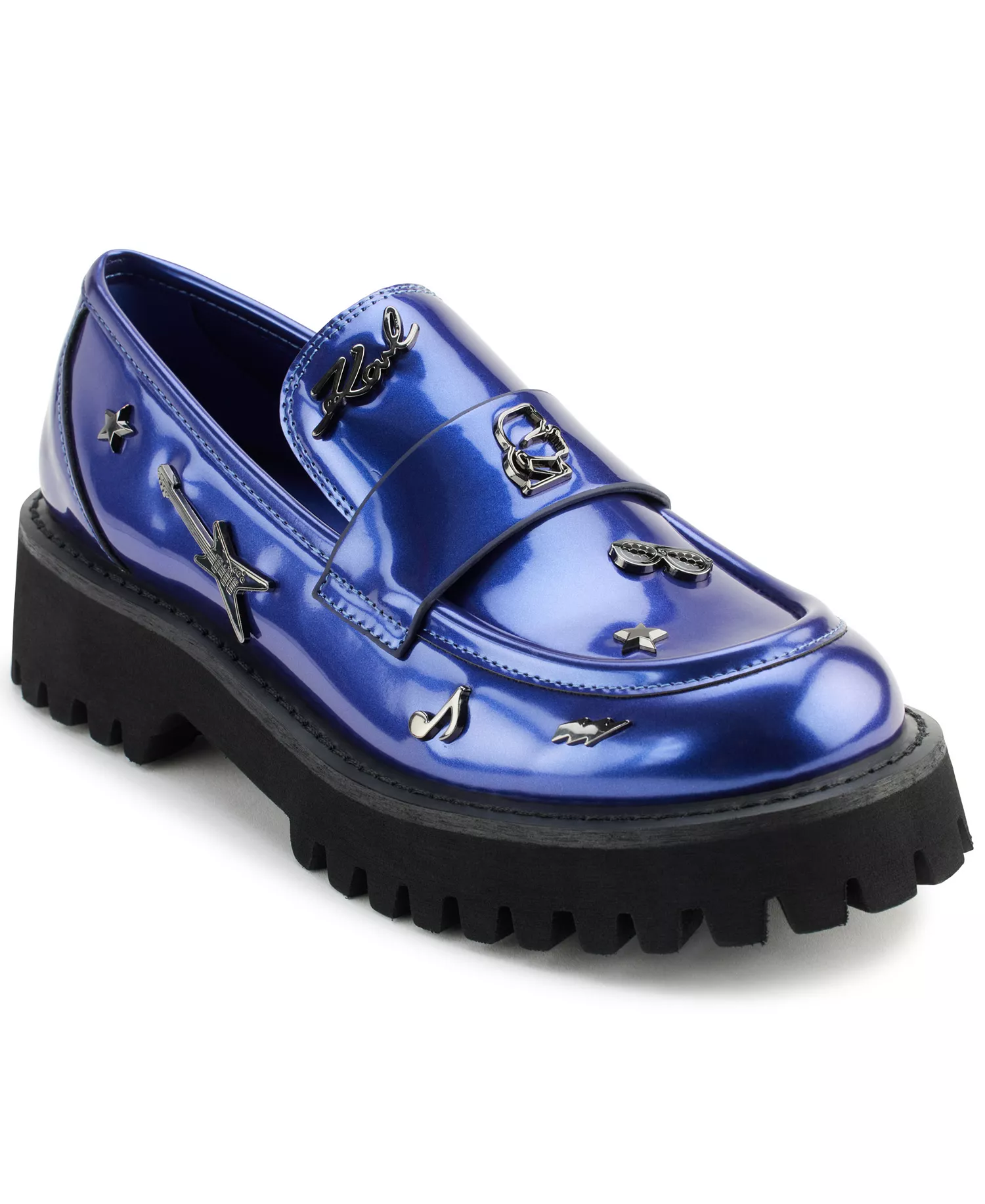 Women's Gaston Rocker Almond Toe Lug Loafers - Cobalt Blue - 5.5M