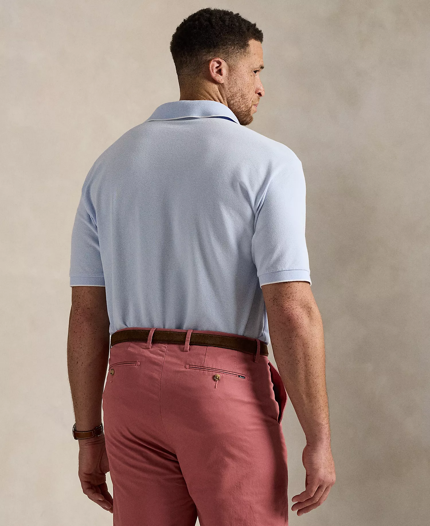 Men's Big & Tall Stretch Oxford Mesh Polo Shirt - Newport Navy/white - XLT