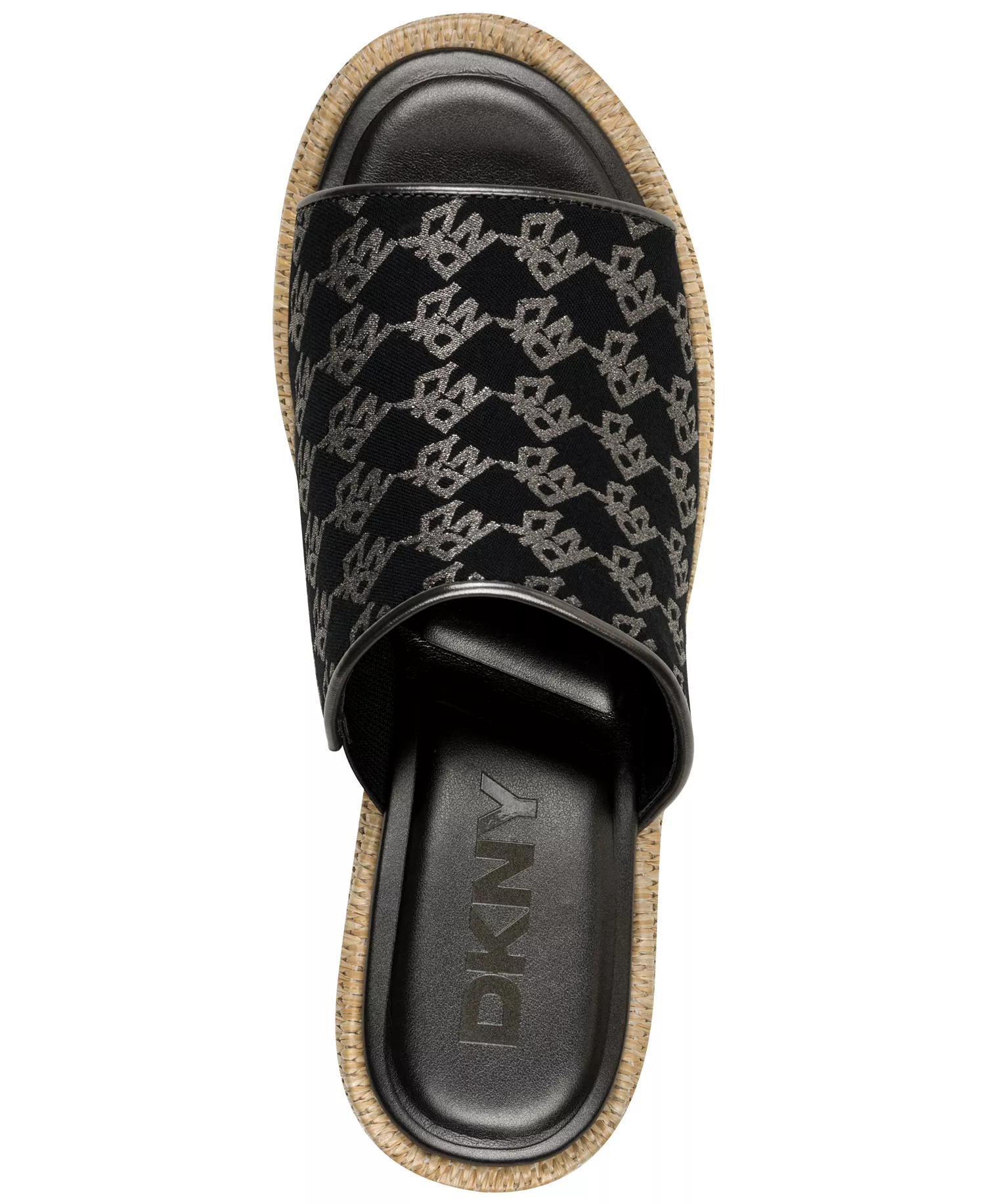 Women's Conrad Slip-On Wedge Sandals - Black, Nickel - 10M