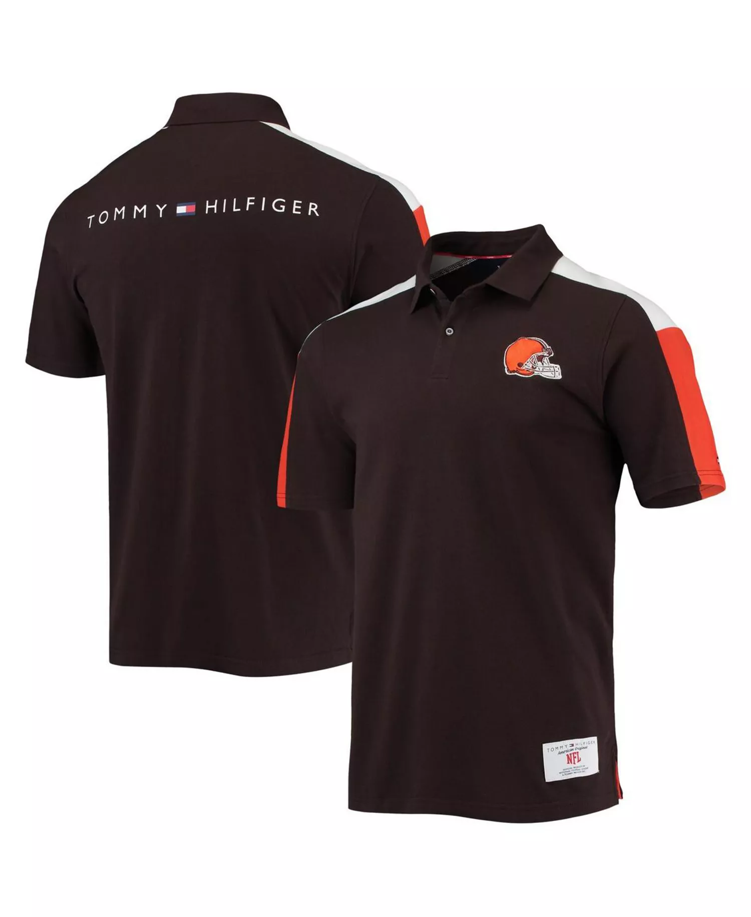 Men's Brown, Orange Cleveland Browns Logan Polo Shirt - Brown, Orange - L
