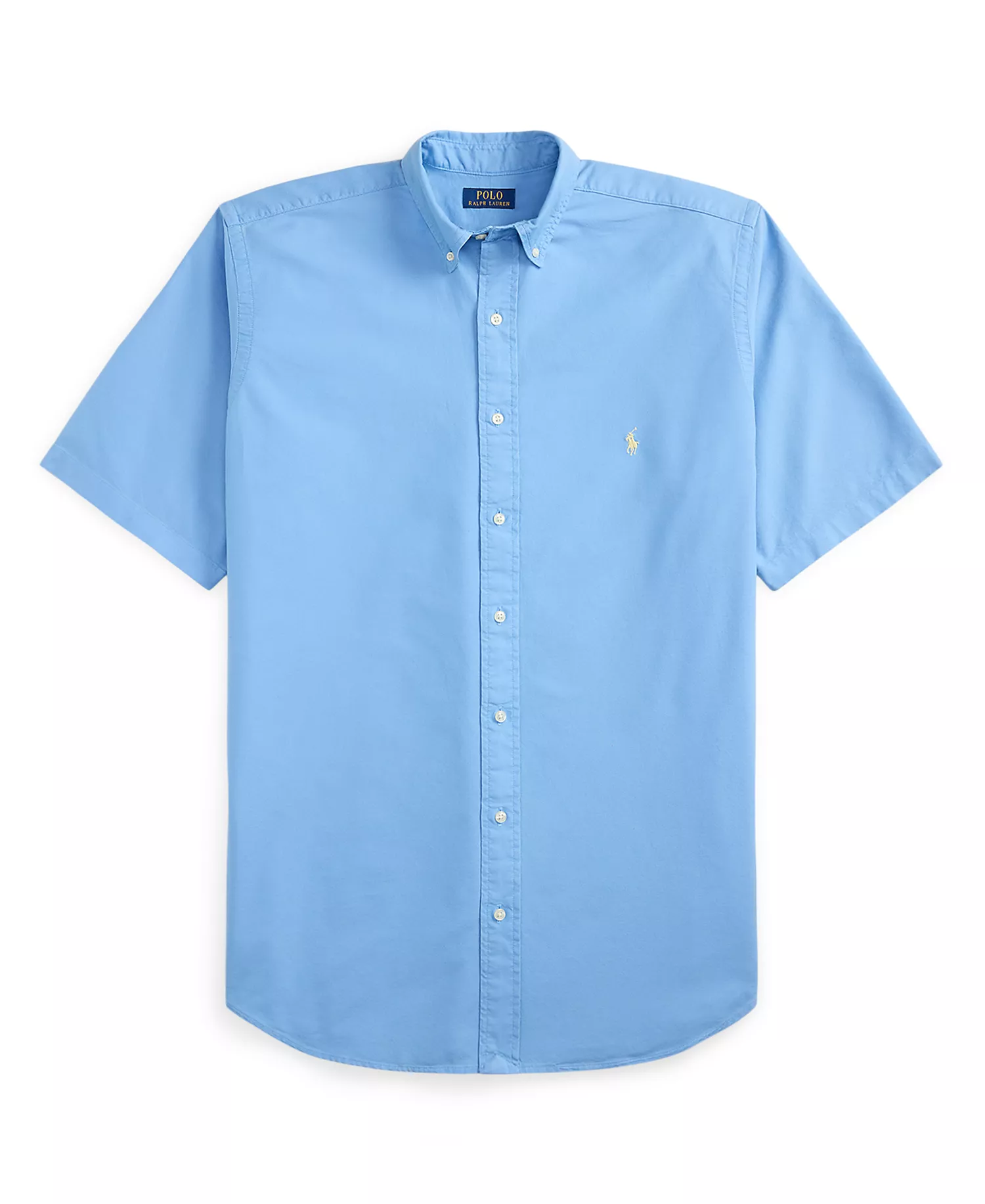 Men's Big & Tall Garment-Dyed Oxford Shirt - Bristol Blue - 2LT