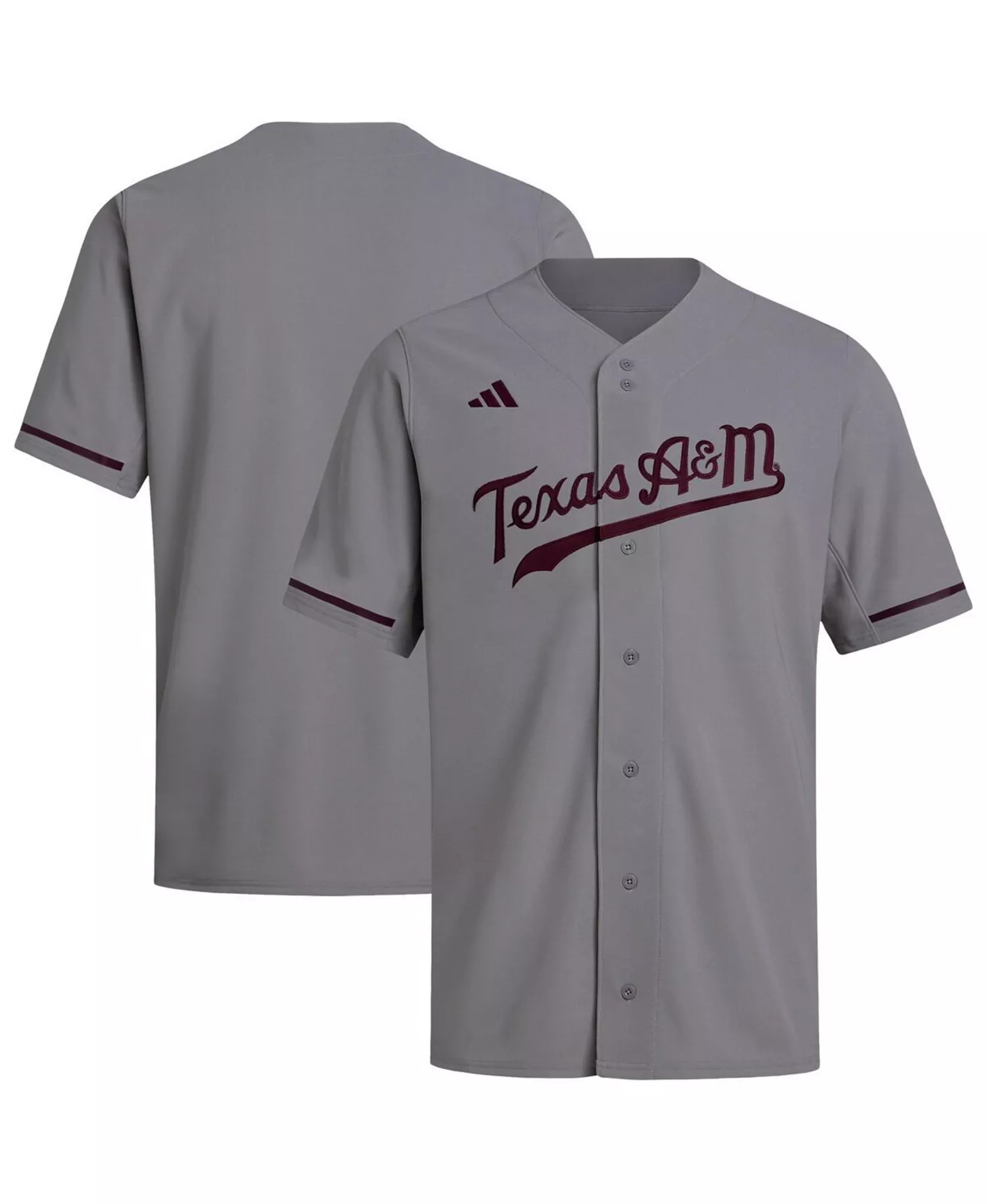 Men's Gray Texas A&M Aggies Replica Baseball Jersey - Gray - 2XL