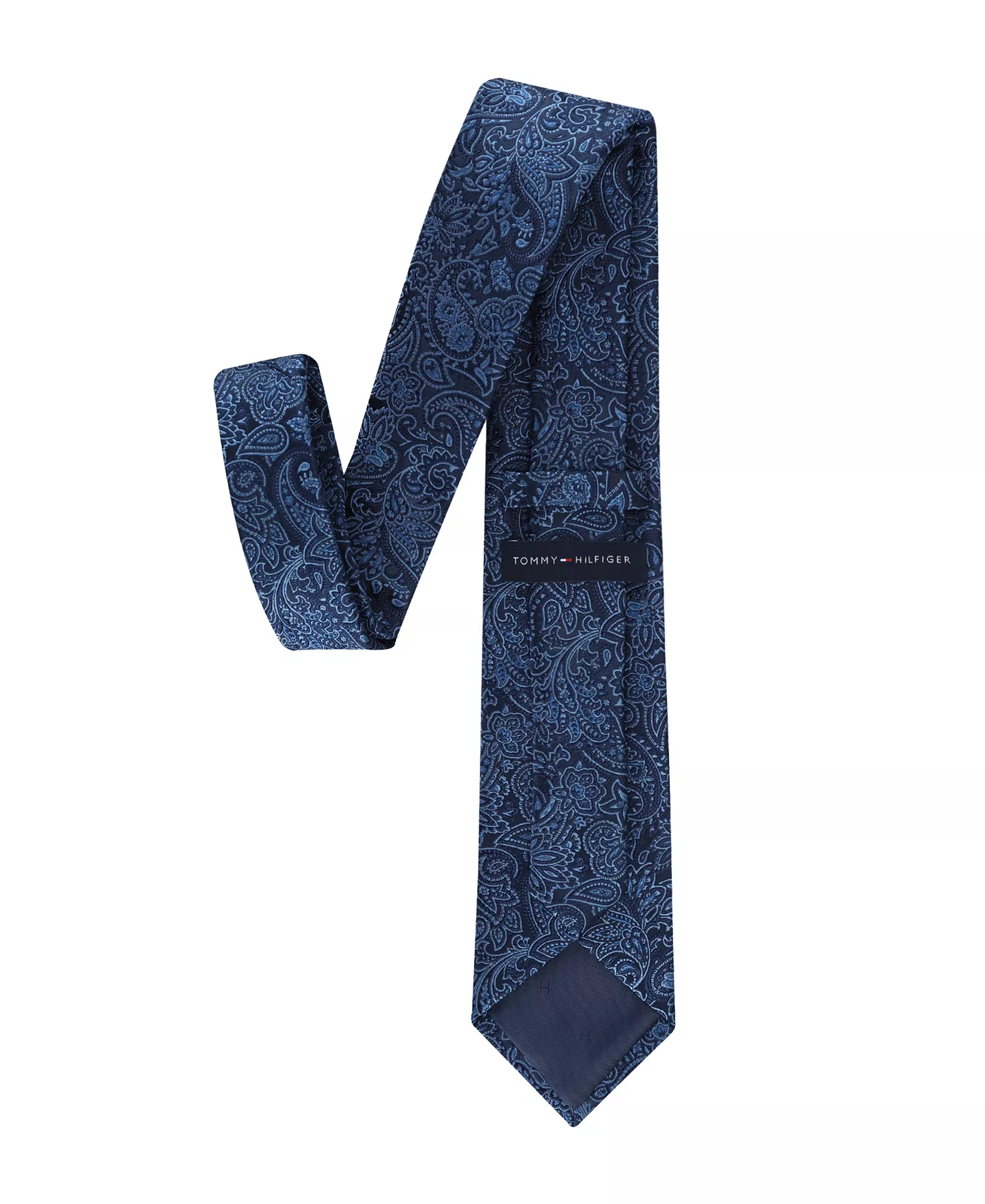 Men's Maxfield Paisley Pattern Tie - Navy - ONE SIZE