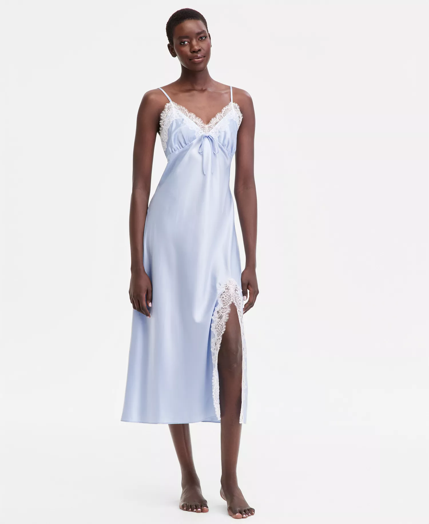 Women's Satin Lace Gown, Macy's Exclusive - Cielo - L