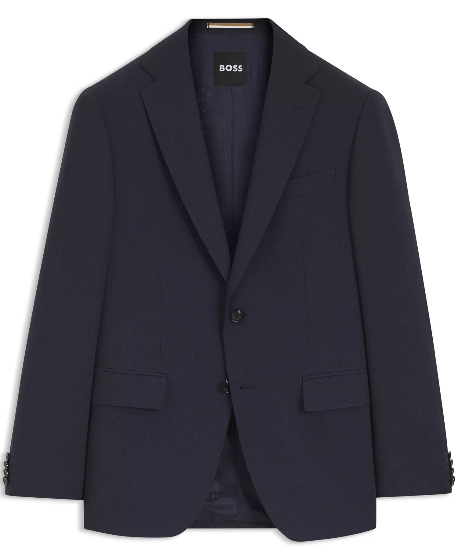 Men's Washable Stretch Fabric Slim-Fit Blazer - Open Blue - 36R