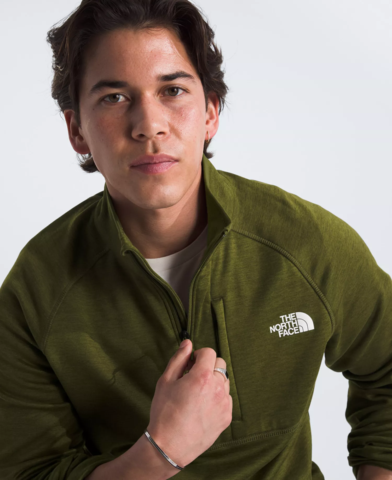 Men's Canyonlands Half-Zip Fleece Jacket - Forest olive heather - 2XL