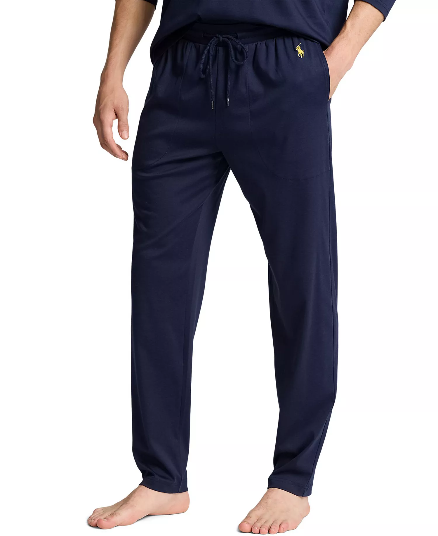 Men's Pull-On Pajama Pants - Cruise navy/Gold pony - L