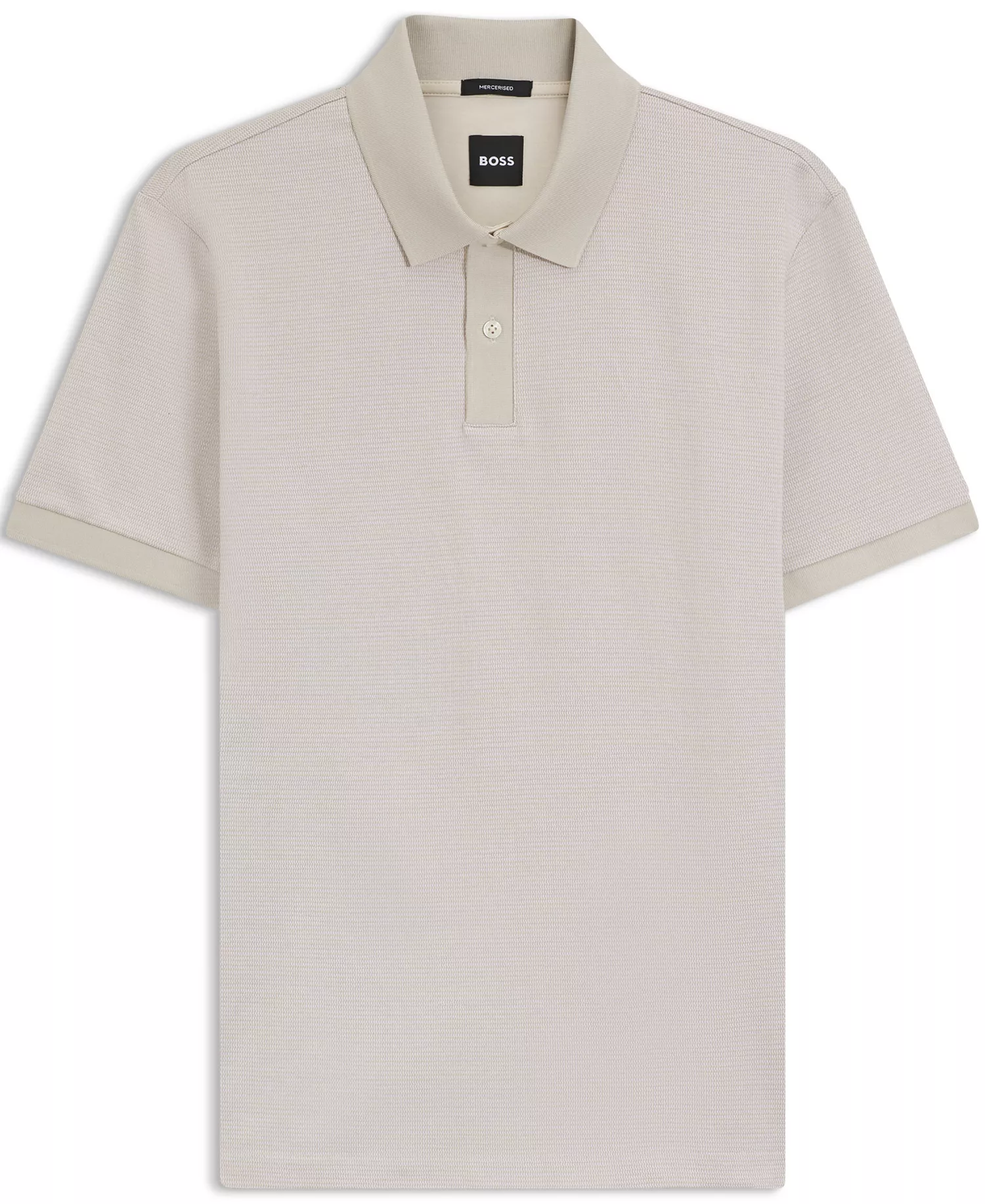 Men's Mercerized-Cotton Polo Shirt - Open White - 2XL