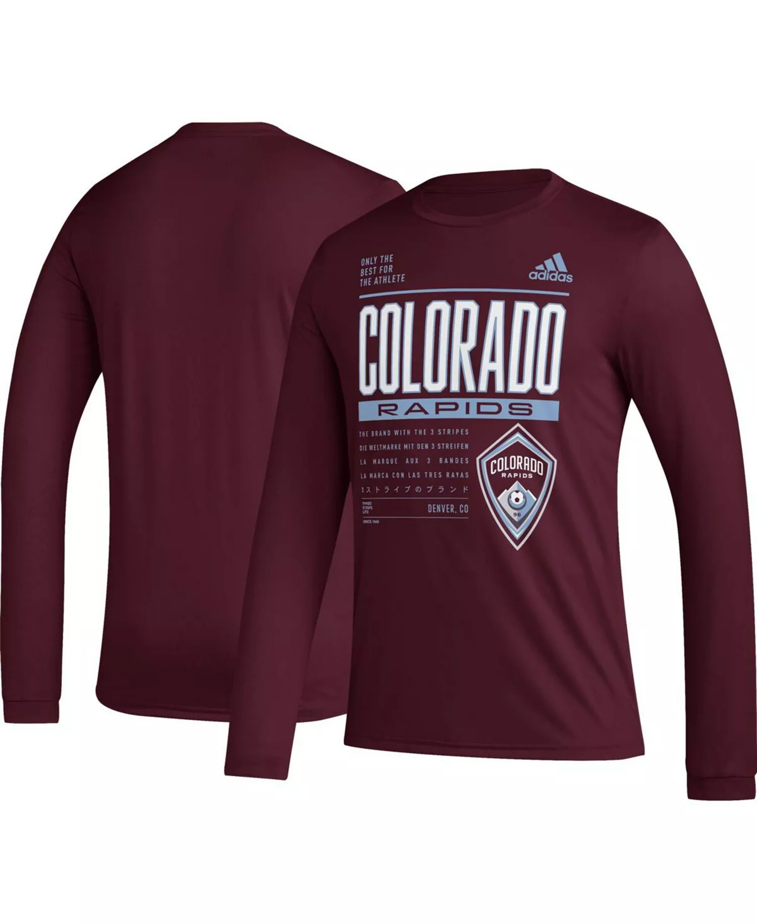 Men's Burgundy Colorado Rapids Club DNA Long Sleeve T-shirt - Burgundy - M
