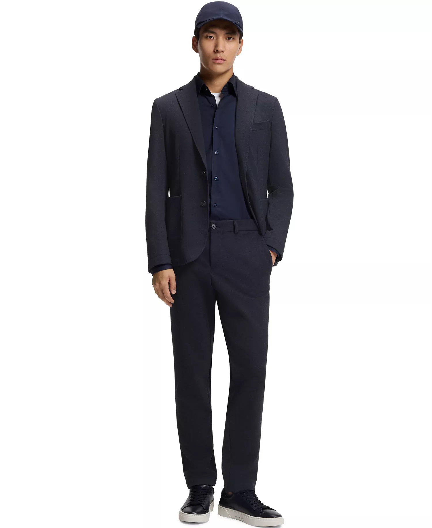 Men's Performance-Stretch Slim-Fit Pants - Dark Blue - 28R