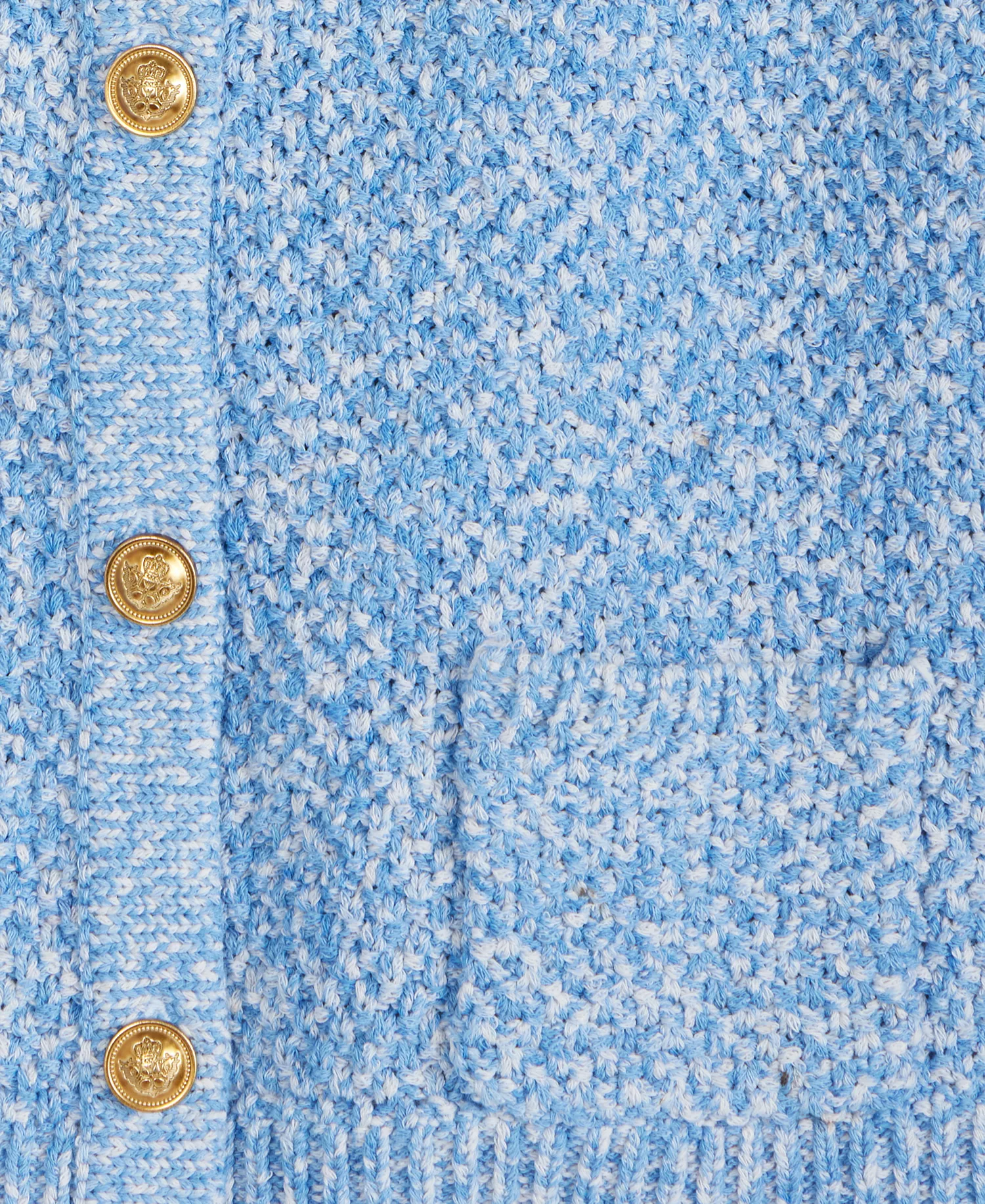 Petite Marled Short-Sleeve Cardigan, Macy's Exclusive - Bliss Blue - P/L