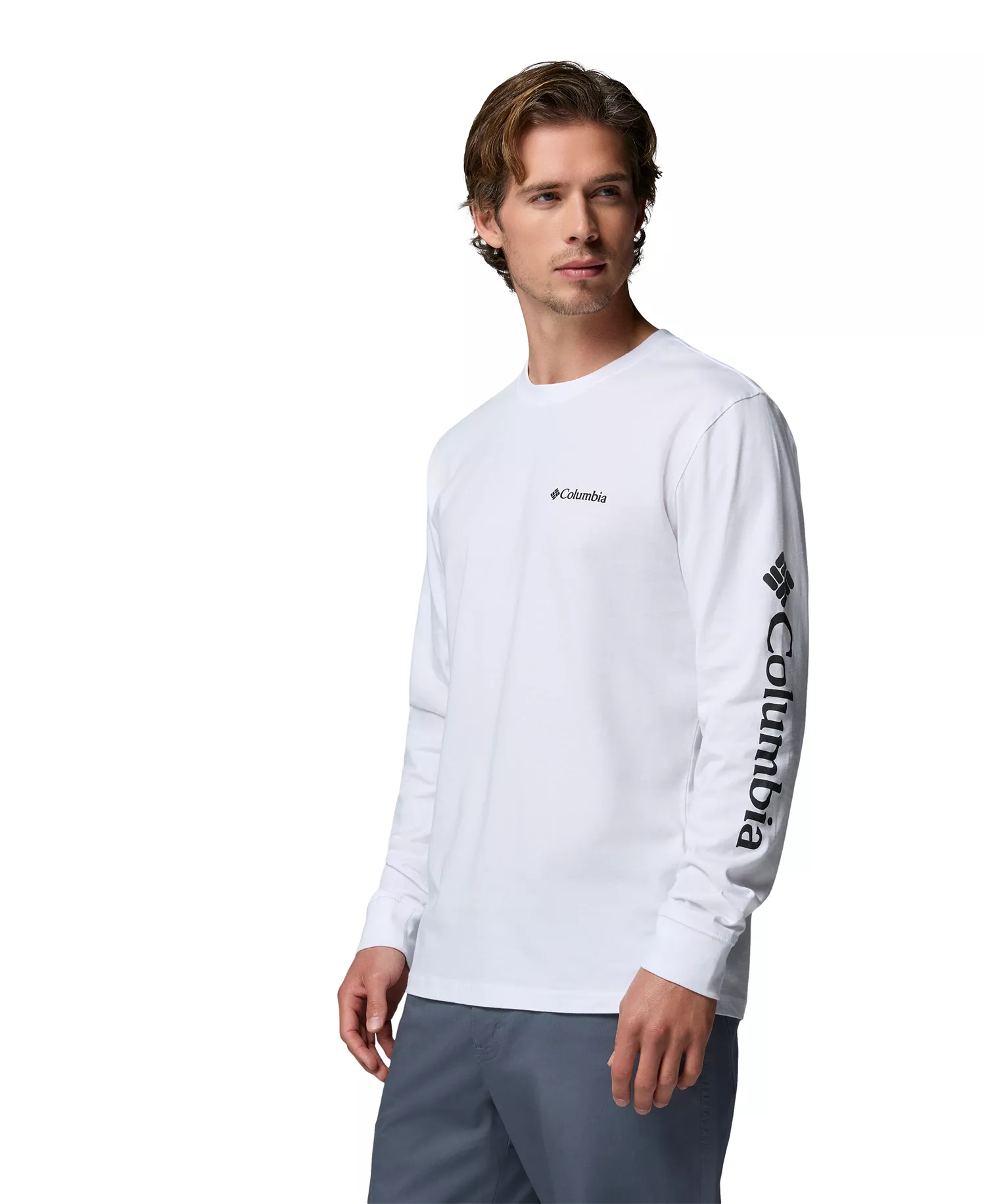 Men's Fundamental Graphic Long-Sleeve T-Shirt - Black - L