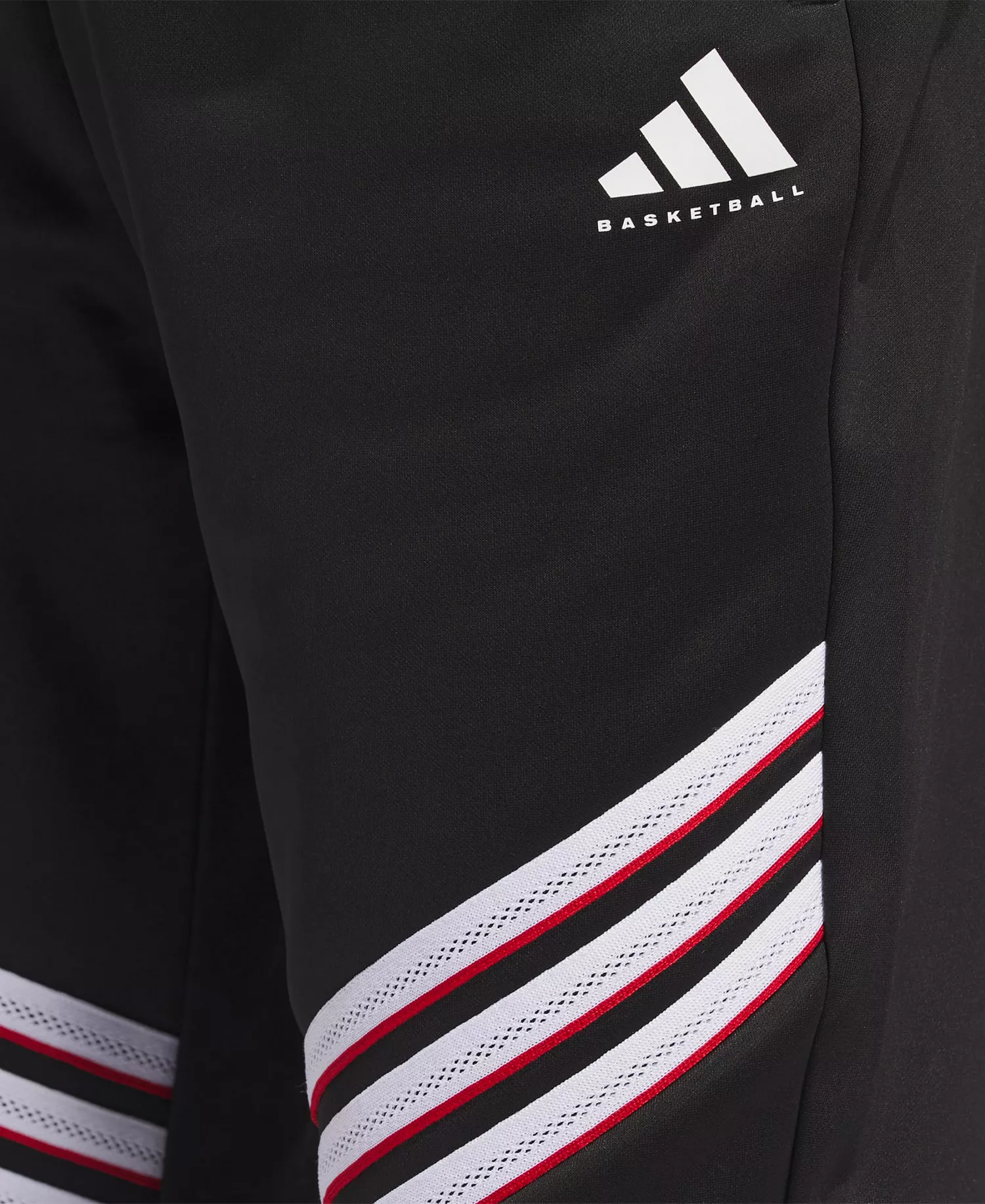 Men's Select Foundation Fleece Basketball Pants - Black, White - 3XL