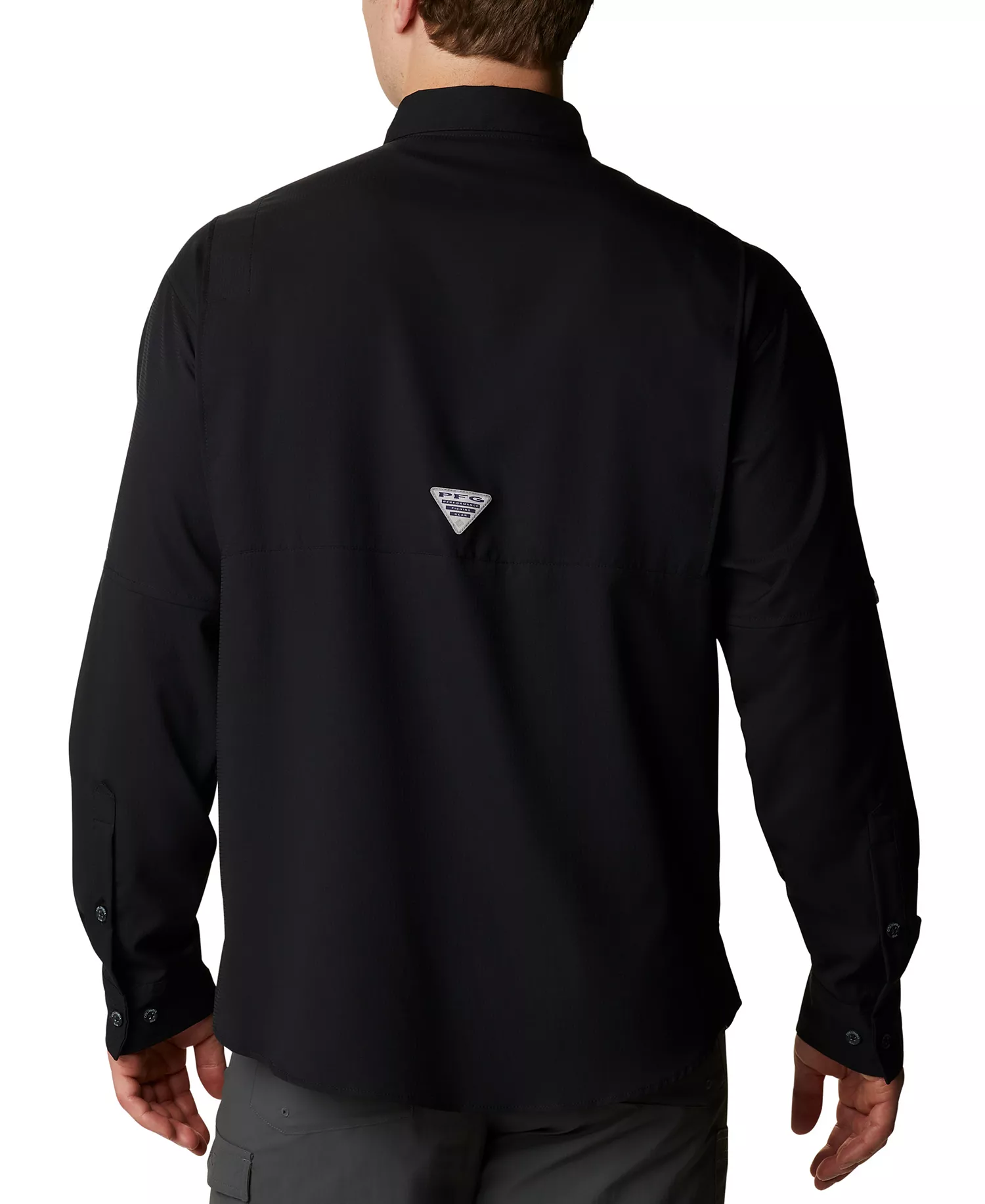 Men's PFG Tamiami II Long-Sleeve Shirt - Black - L