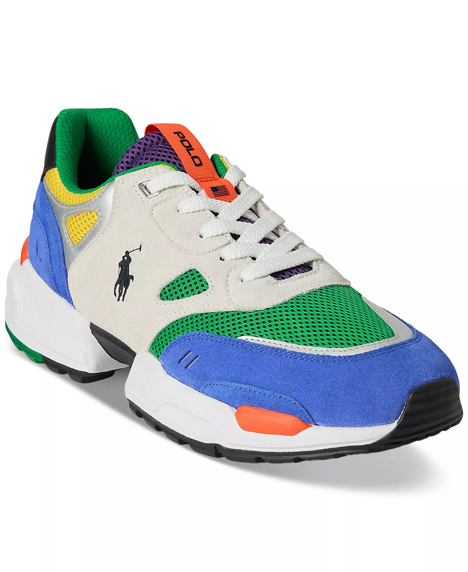Men's Jogger Lace-Up Sneakers - Multi Colorblock - 10