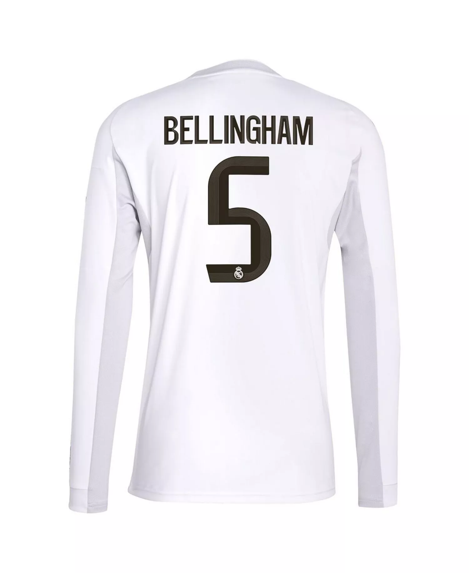 Men's Jude Bellingham White Real Madrid 2025/26 Home Replica Long Sleeve Jersey - White - 2XL