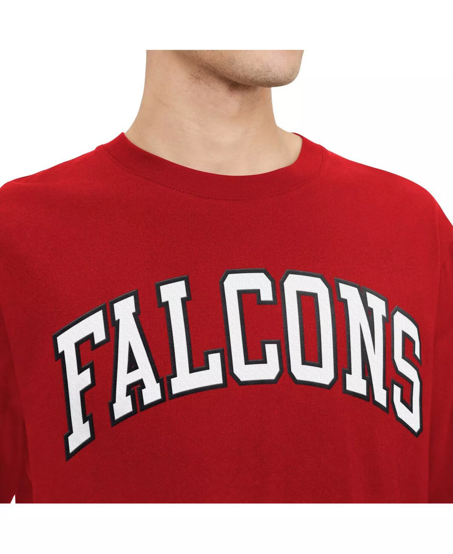 Men's Red, Black Atlanta Falcons Nolan Long Sleeve T-shirt - Red, Black - 2XL