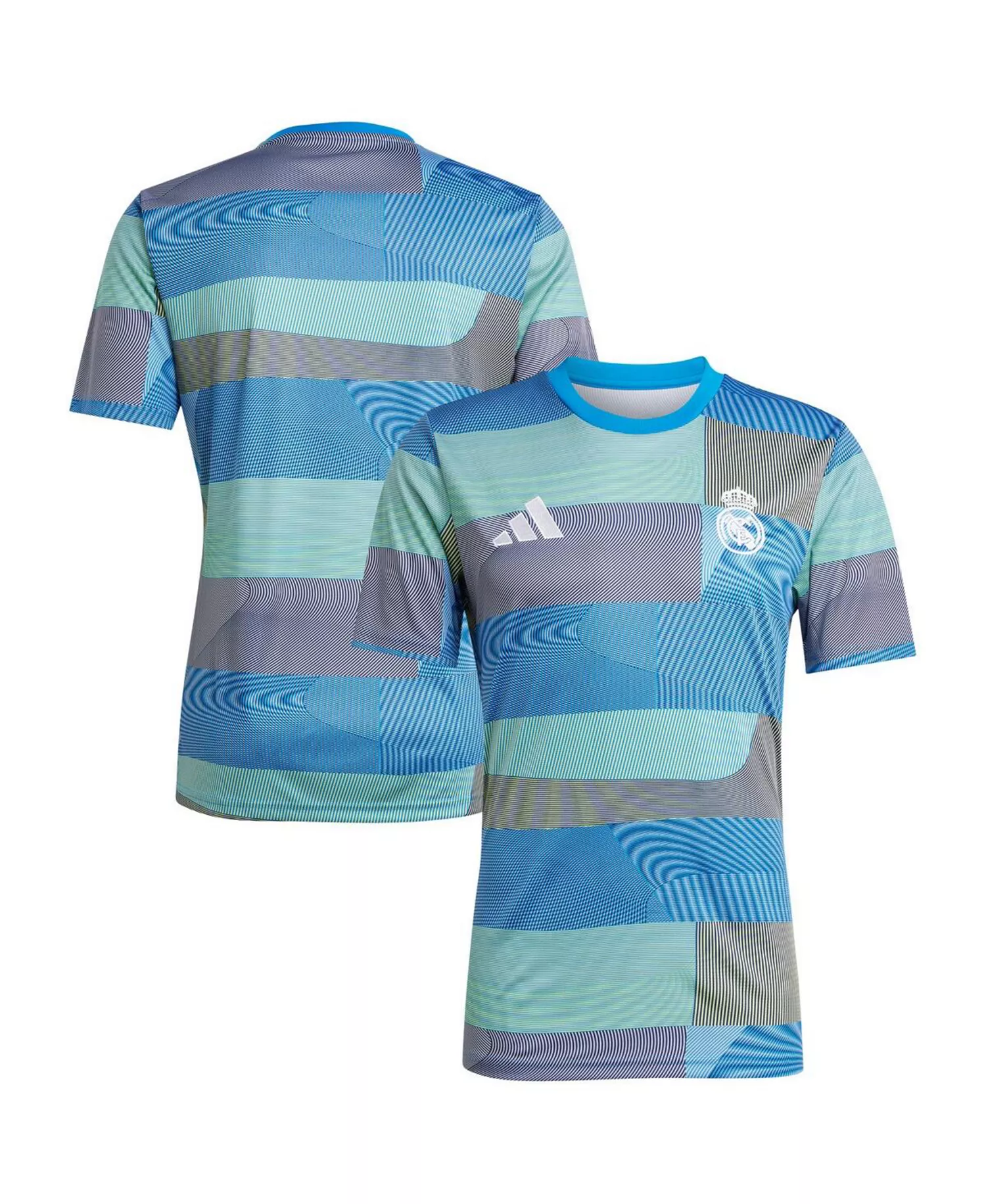 Men's Blue Real Madrid 2025/26 AEROREADY Pre-Match Jersey - Blue - 2XL