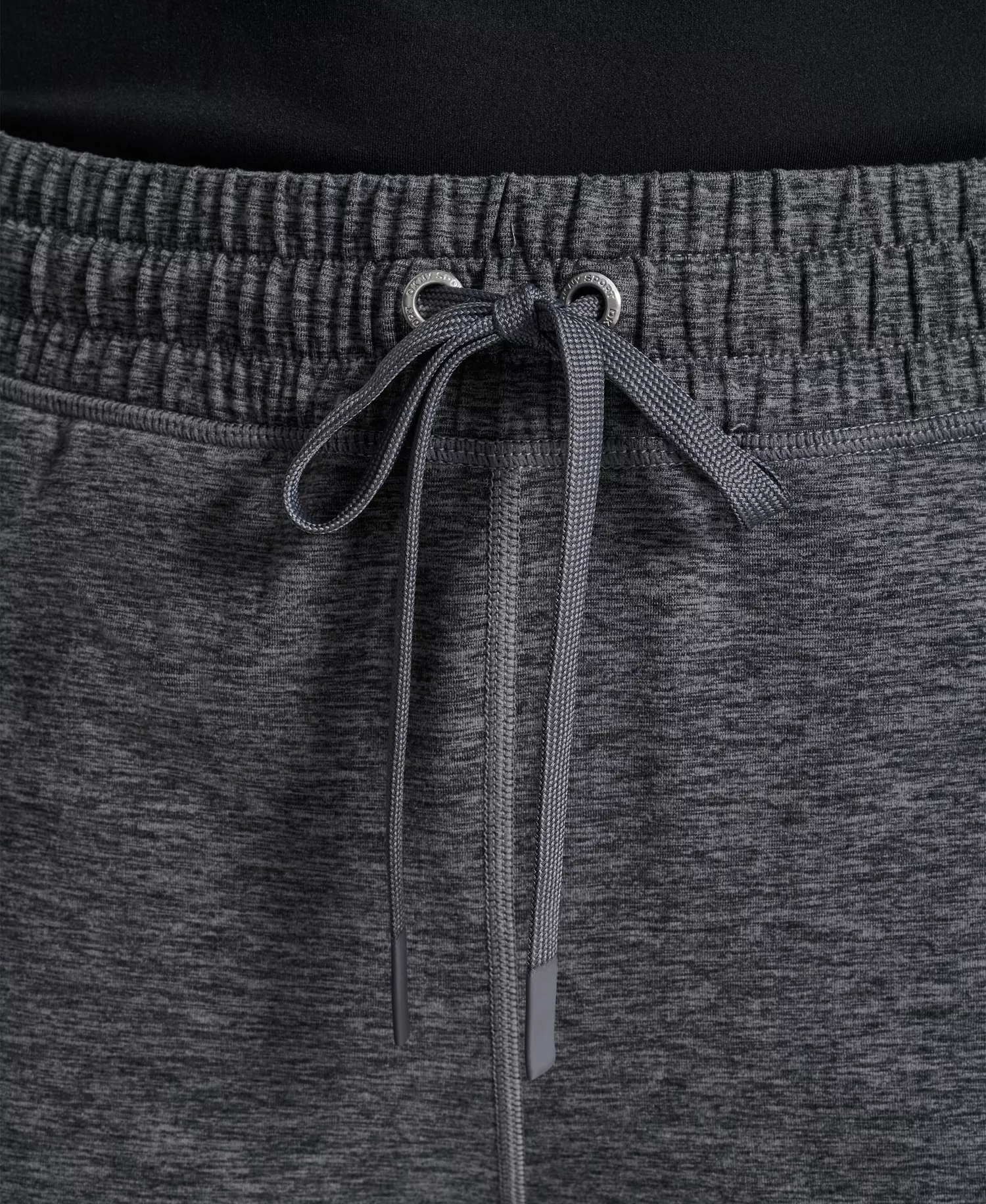 Women's Regular Fit Wide Leg Pants - Black Spacedye - L