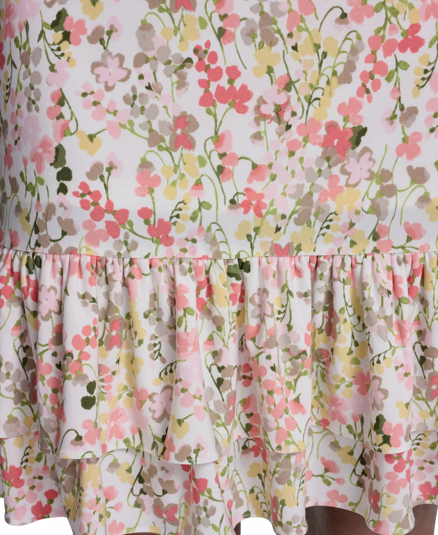 Petite Crewneck Shift Dress - Ivory Multi - 0P