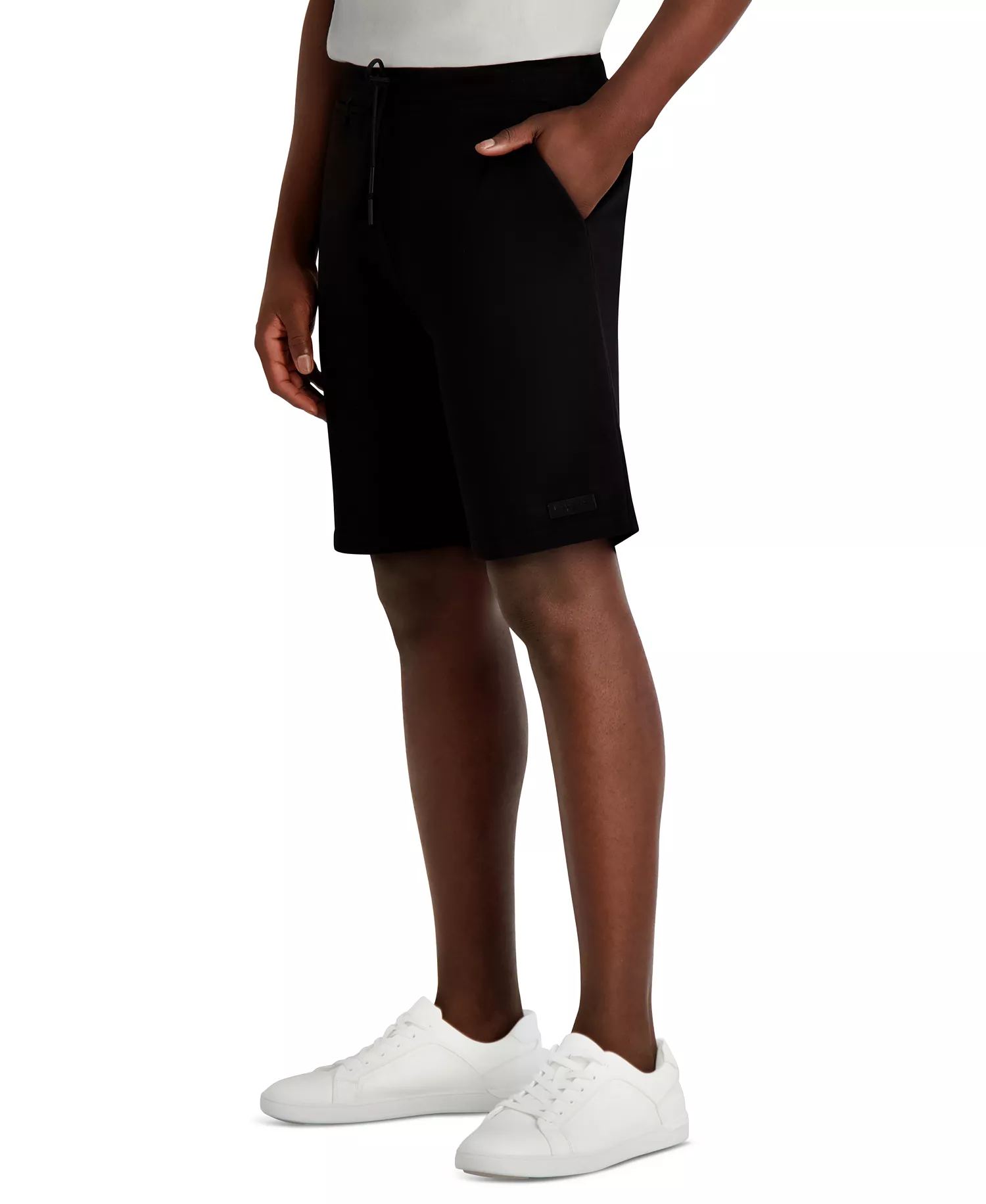 Men's Frech Terry Karl Signature Shorts - Black - 2XL