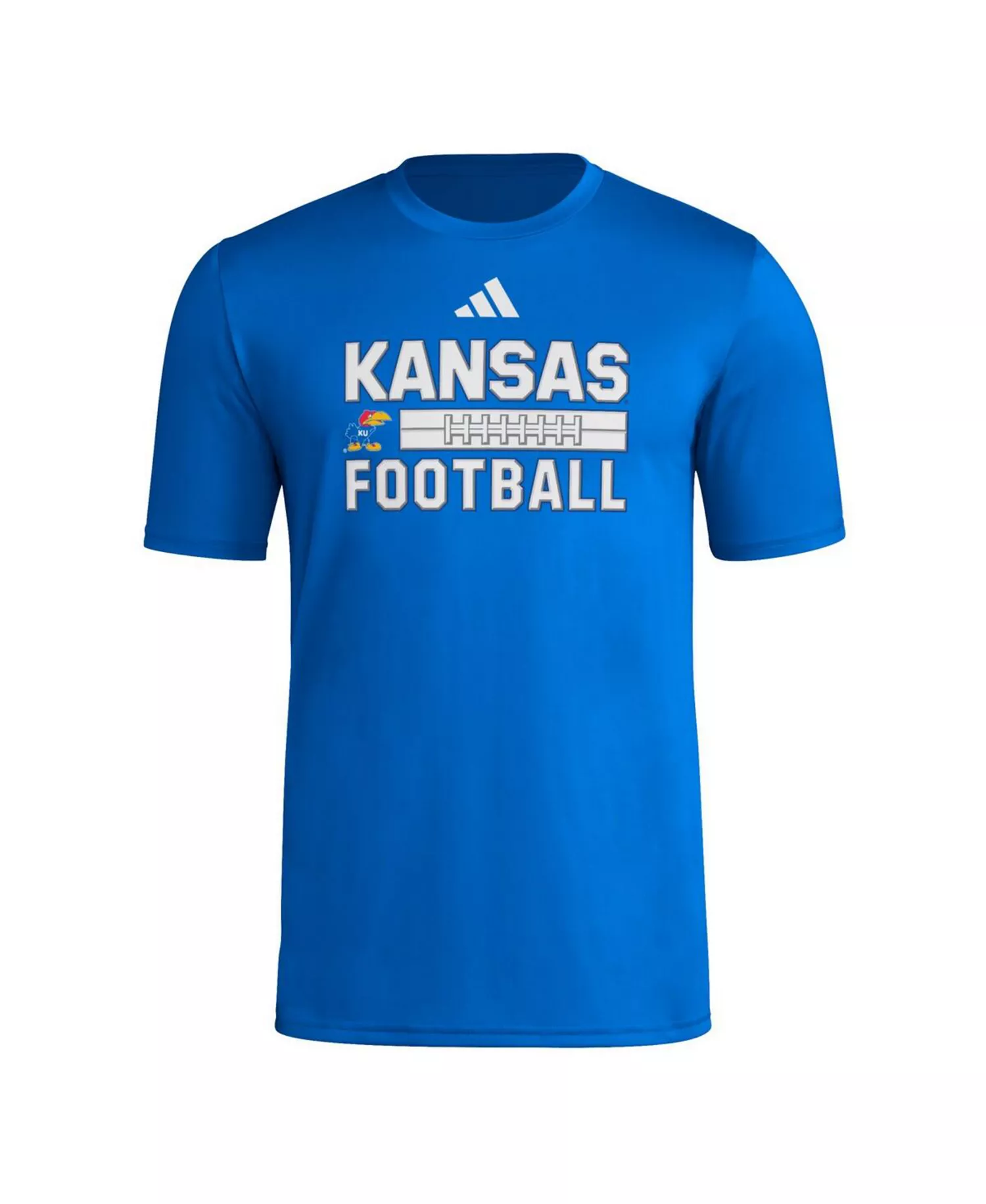 Men's Royal Kansas Jayhawks Locker Laces Out Pre-Game T-Shirt - Royal - 2XL