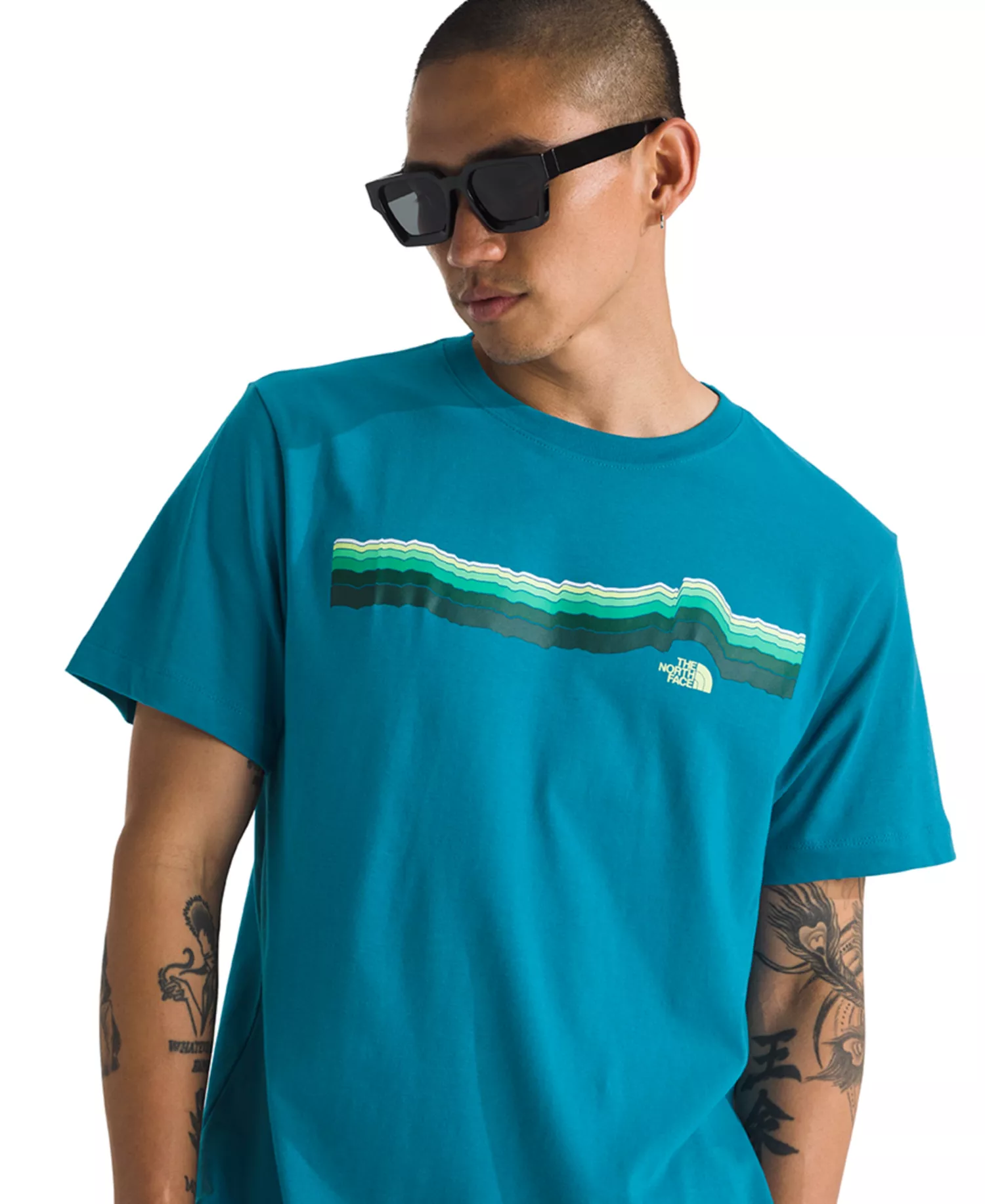 Men's Evolution Tequila Sunrise Short Sleeve Graphic T-Shirt - Dusk Blue - 2XL