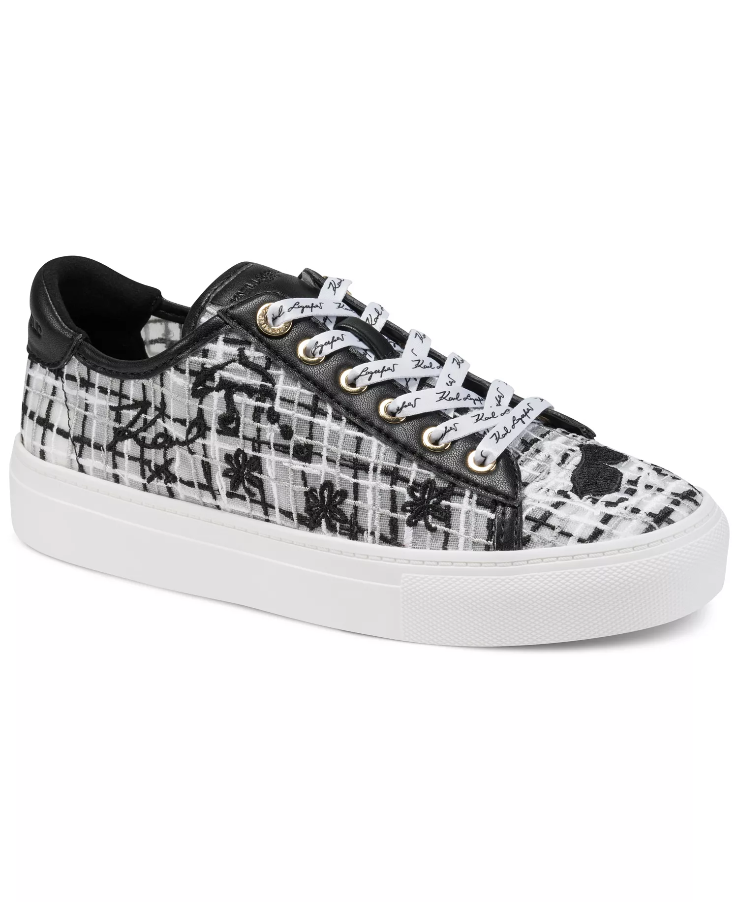 Women's Cate Whimsy Lace-Up Sneakers - Black Multi - 10M