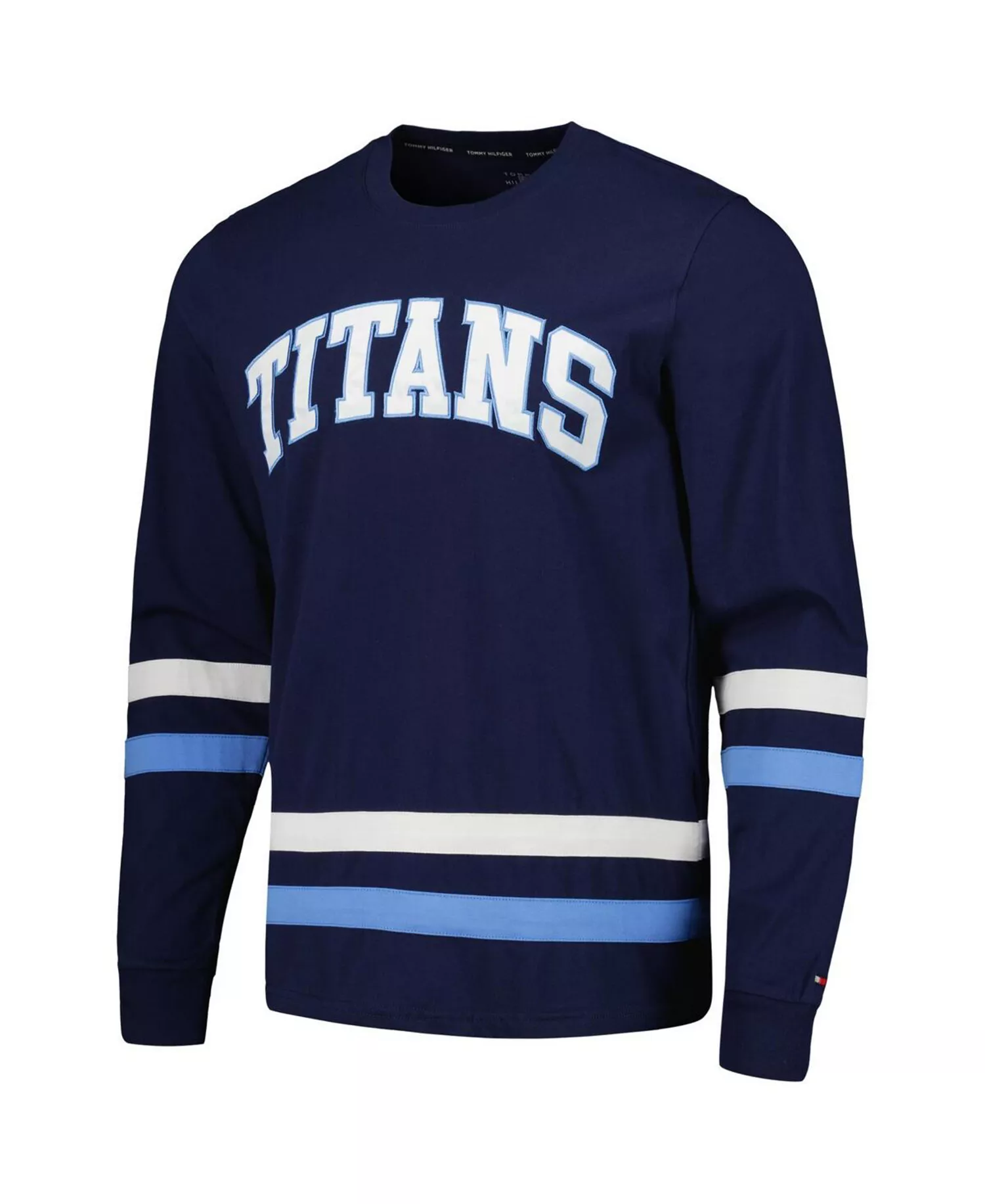 Men's Navy, Light Blue Tennessee Titans Nolan Long Sleeve T-shirt - Navy, Light Blue - 2XL
