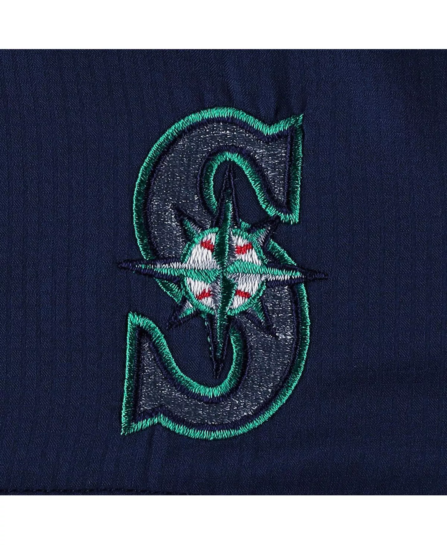 Men's Navy Seattle Mariners Tamiami Omni-Shade Button-Down Shirt - Navy - L