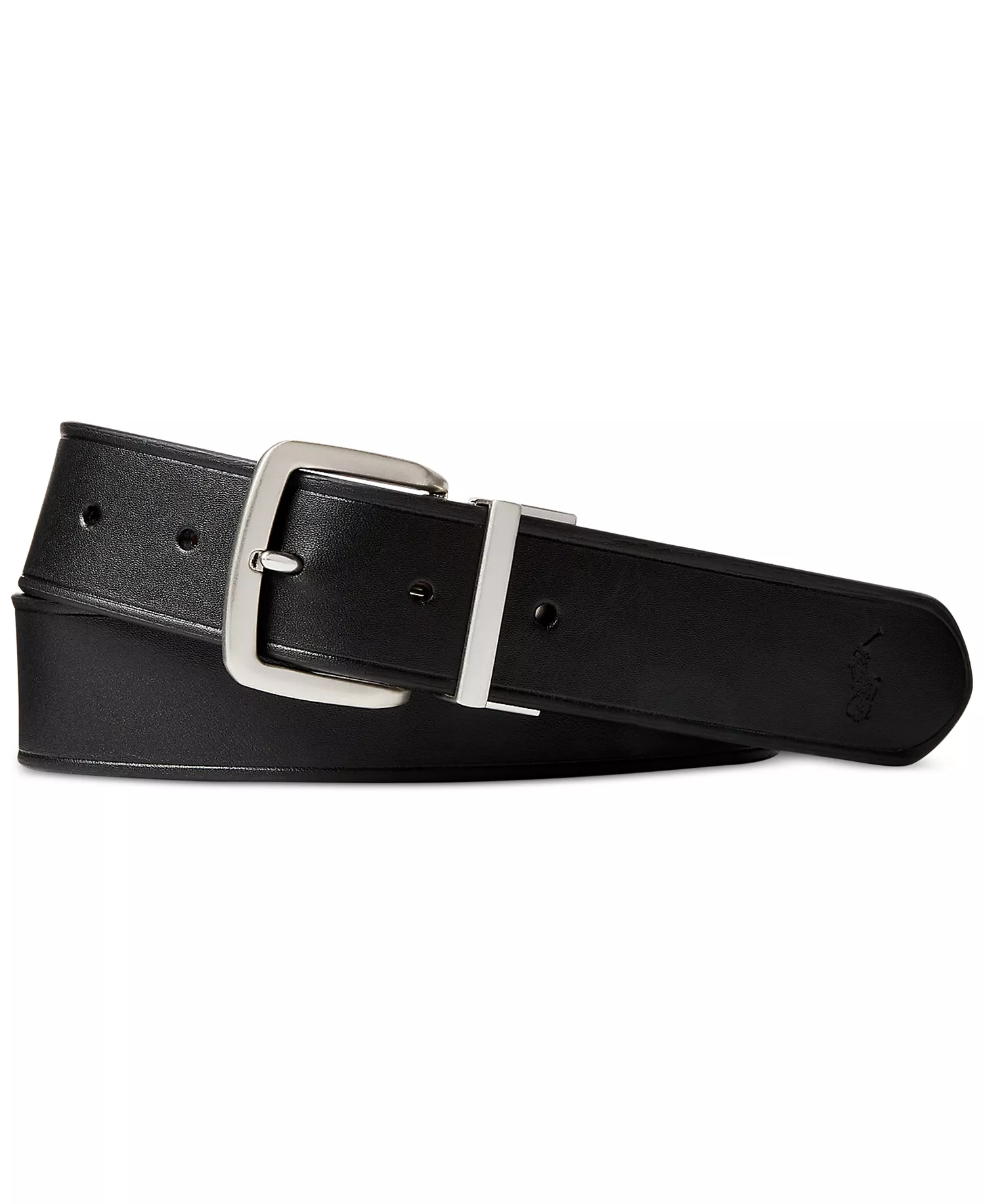Men's Reversible Leather Belt - Black/Brown - 32