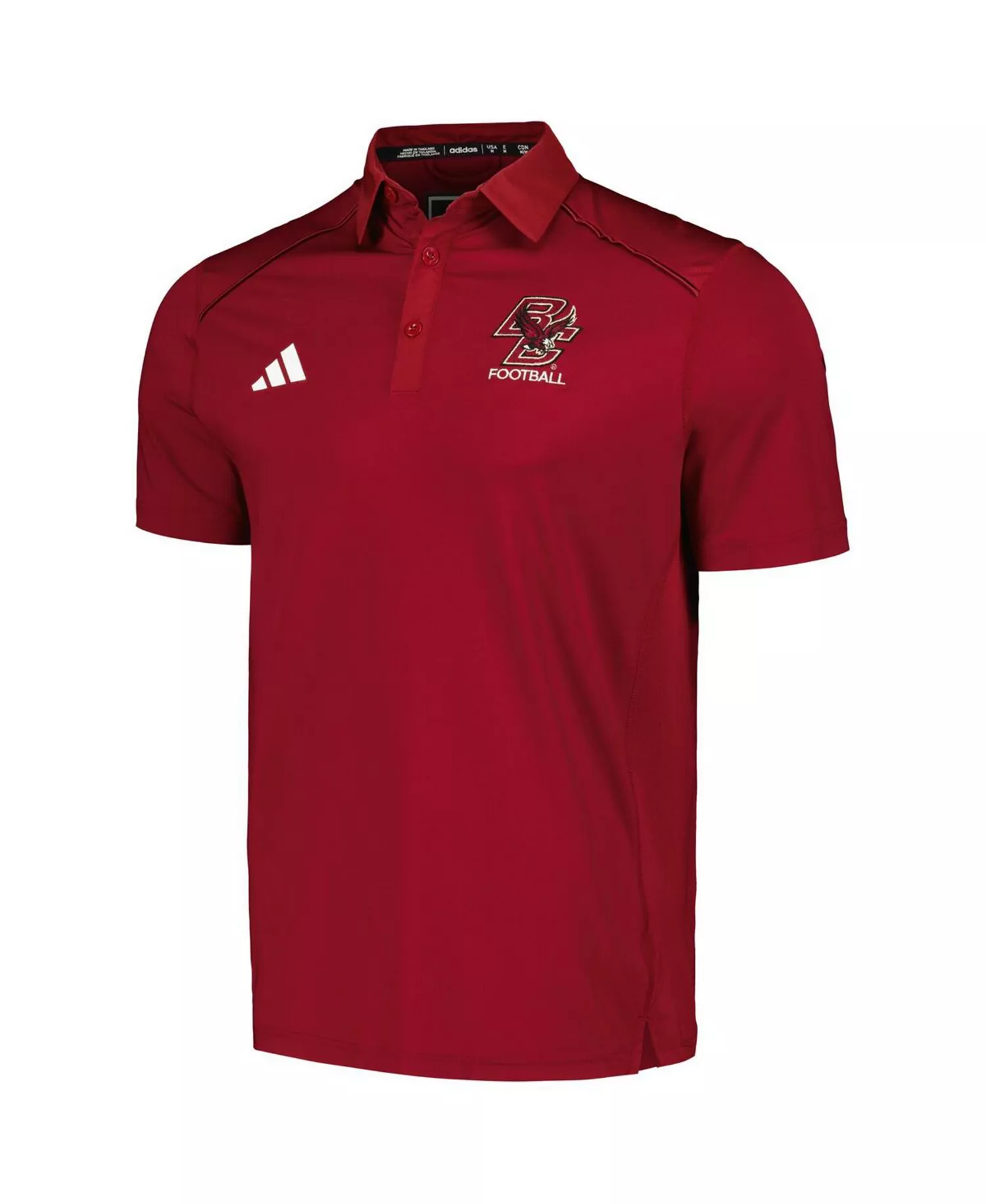 Men's Maroon Boston College Eagles Classic AEROREADY Polo Shirt - Maroon - 2XL