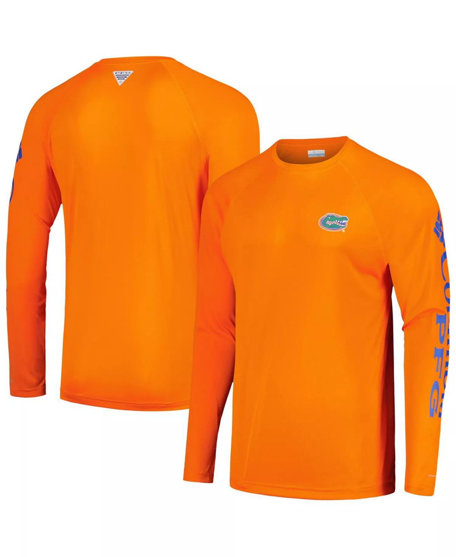 Men's Orange Florida Gators Terminal Tackle Omni-Shade Raglan Long Sleeve T-shirt - Orange - 2XL