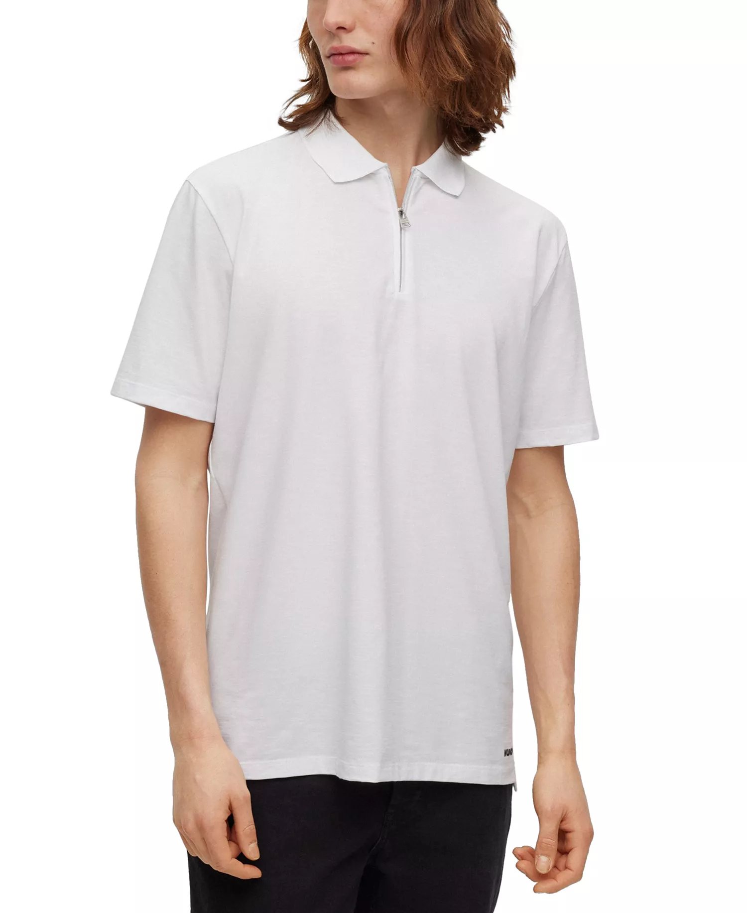 Men's Dekok Zip-Closure Polo Shirt - White - 2XL