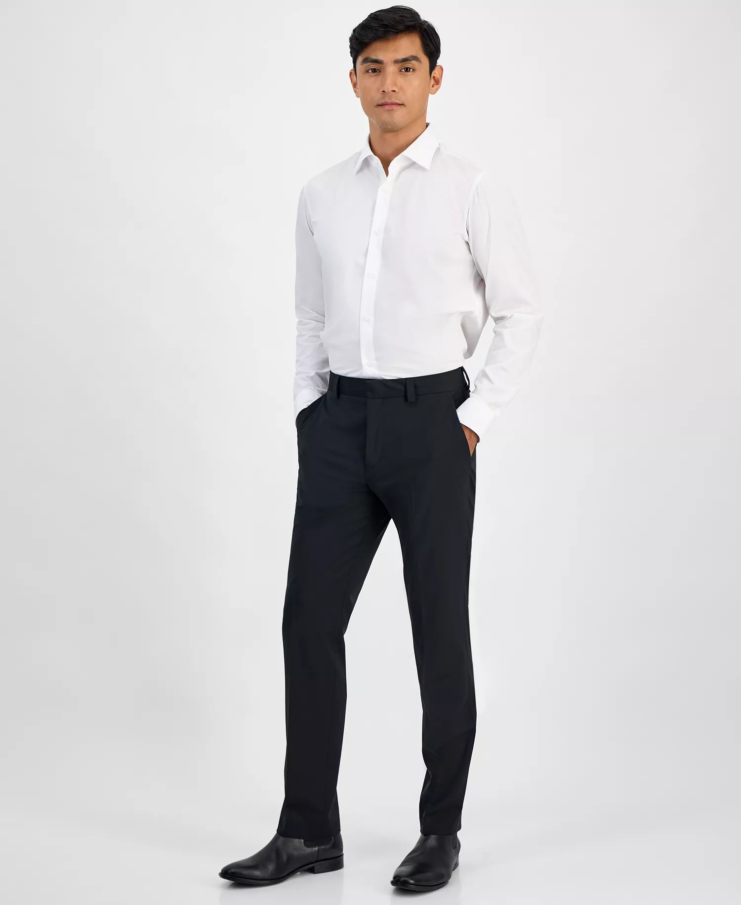 Men's Modern-Fit Suit Separates  - Black - 30 - 30
