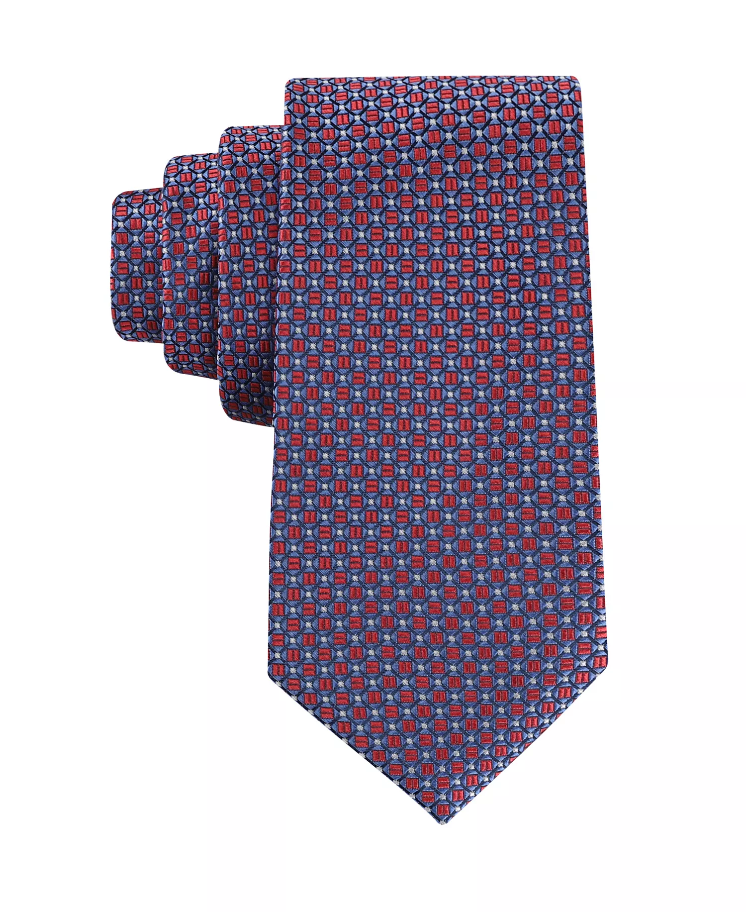 Men's Branson Geometric Tie - Purple - ONE SIZE