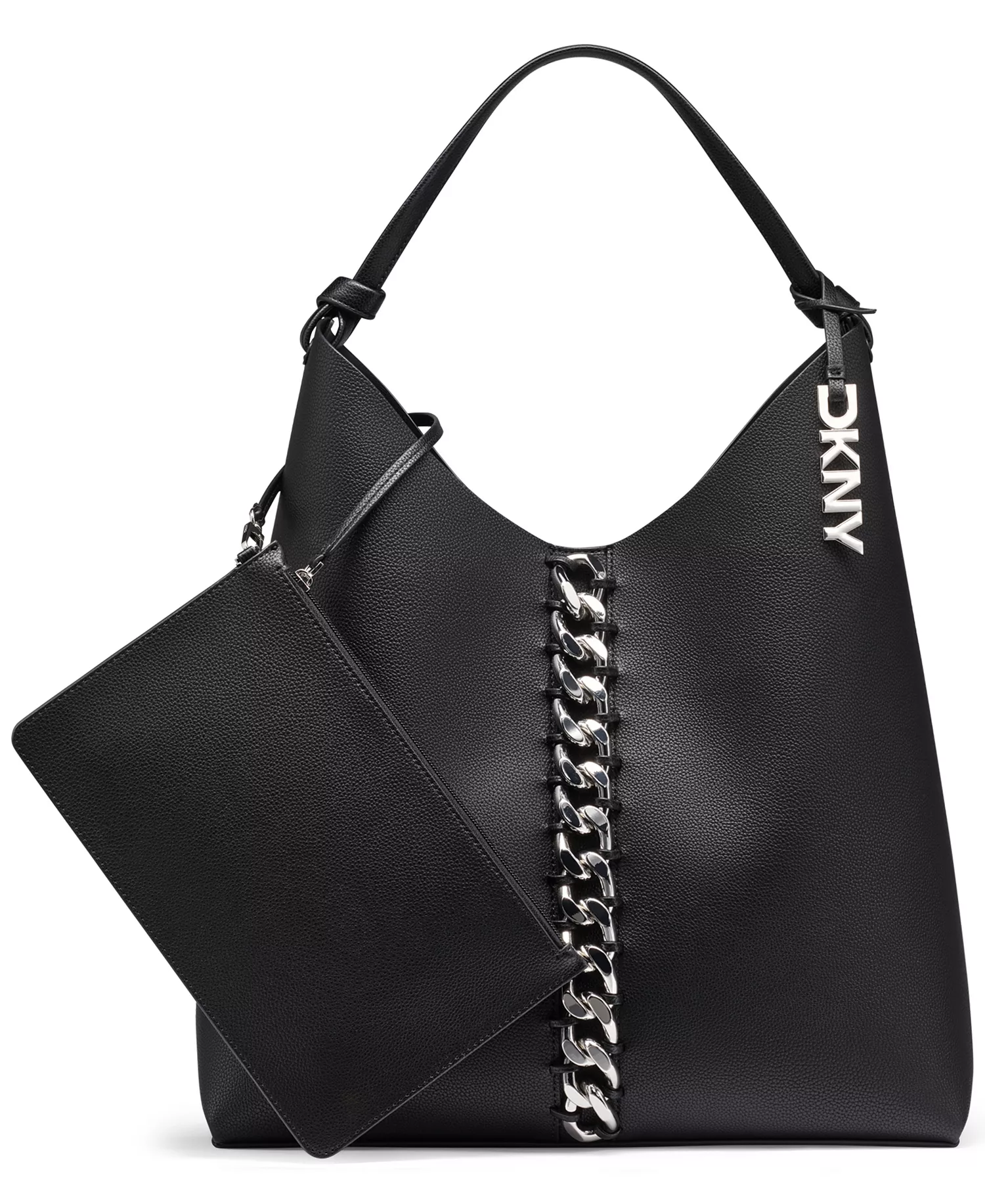 Paula Extra Large Hobo Bag - Black/silver - NO SIZE