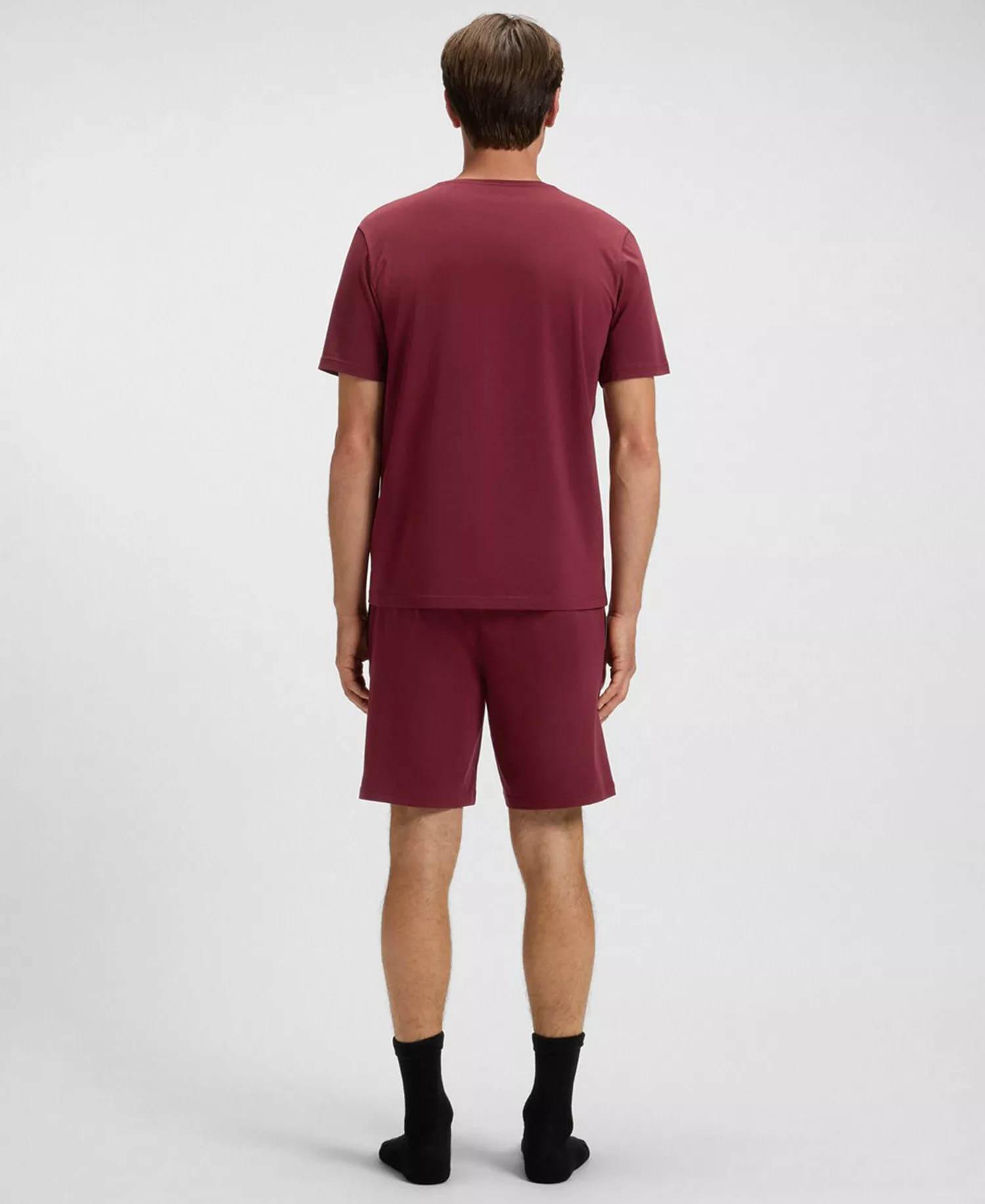 Men's Mix and Match Crewneck Short-Sleeve T-Shirt - Burgundy - L