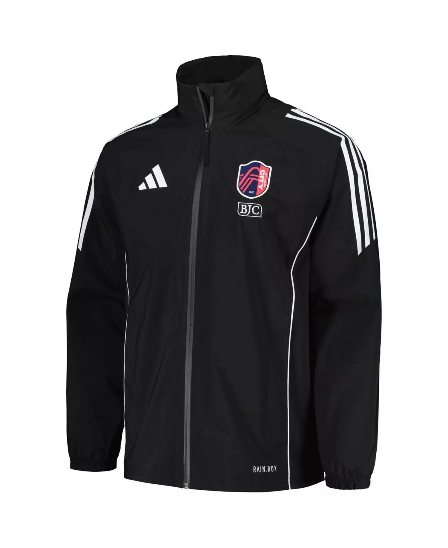 Men's Black St. Louis City SC Tiro 24 Full-Zip Hoodie Rain Jacket - Black - L