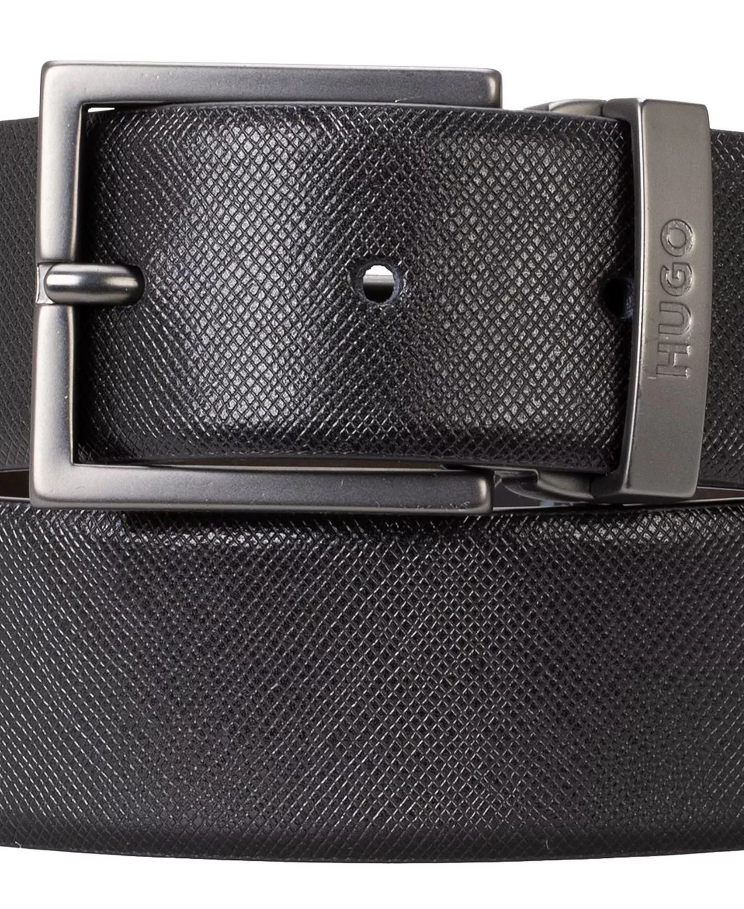 Men's Luxe Reversible Leather Belt - Black - 30