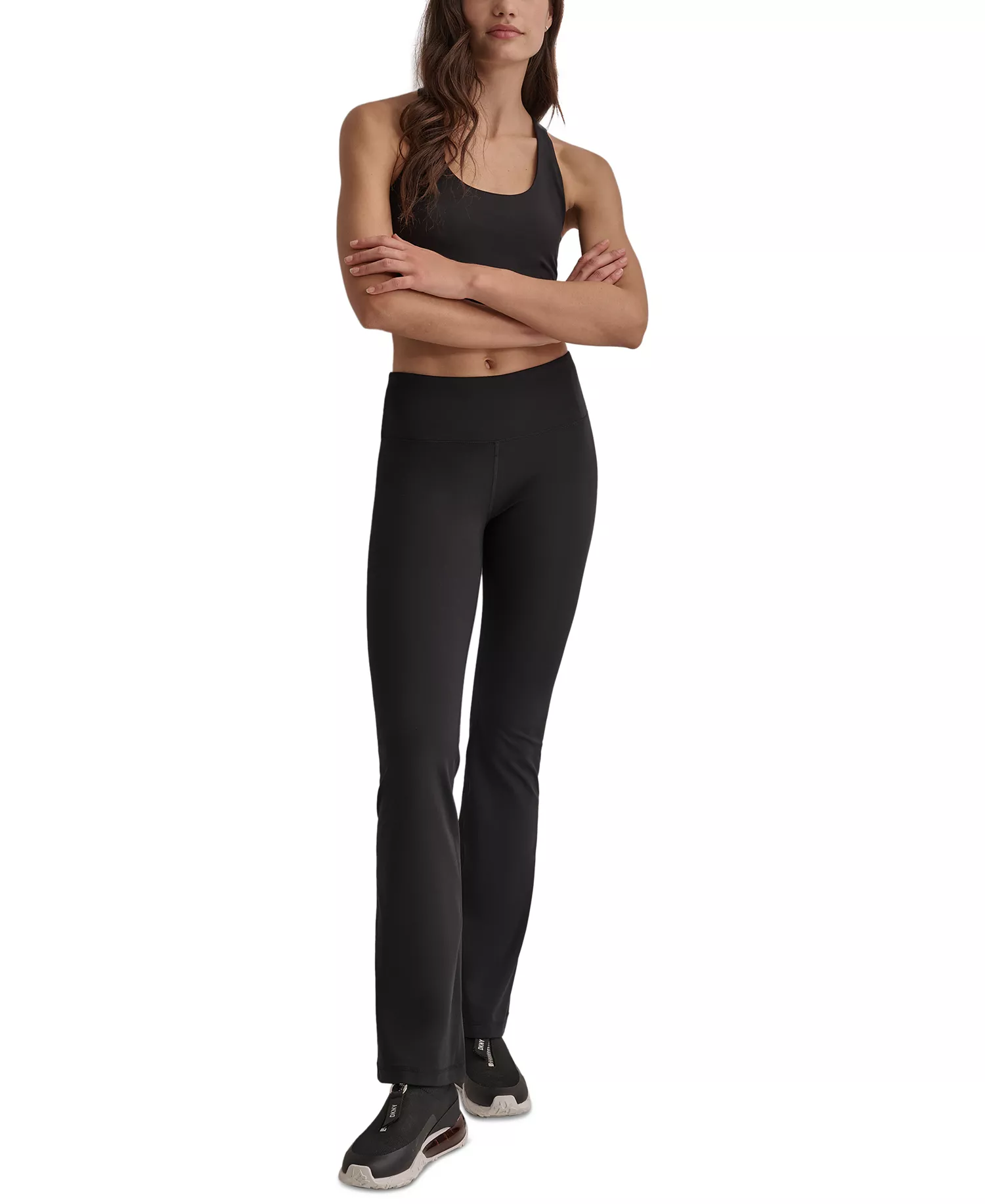Women's Balance Compression High-Waist Flared Leggings - Black - L