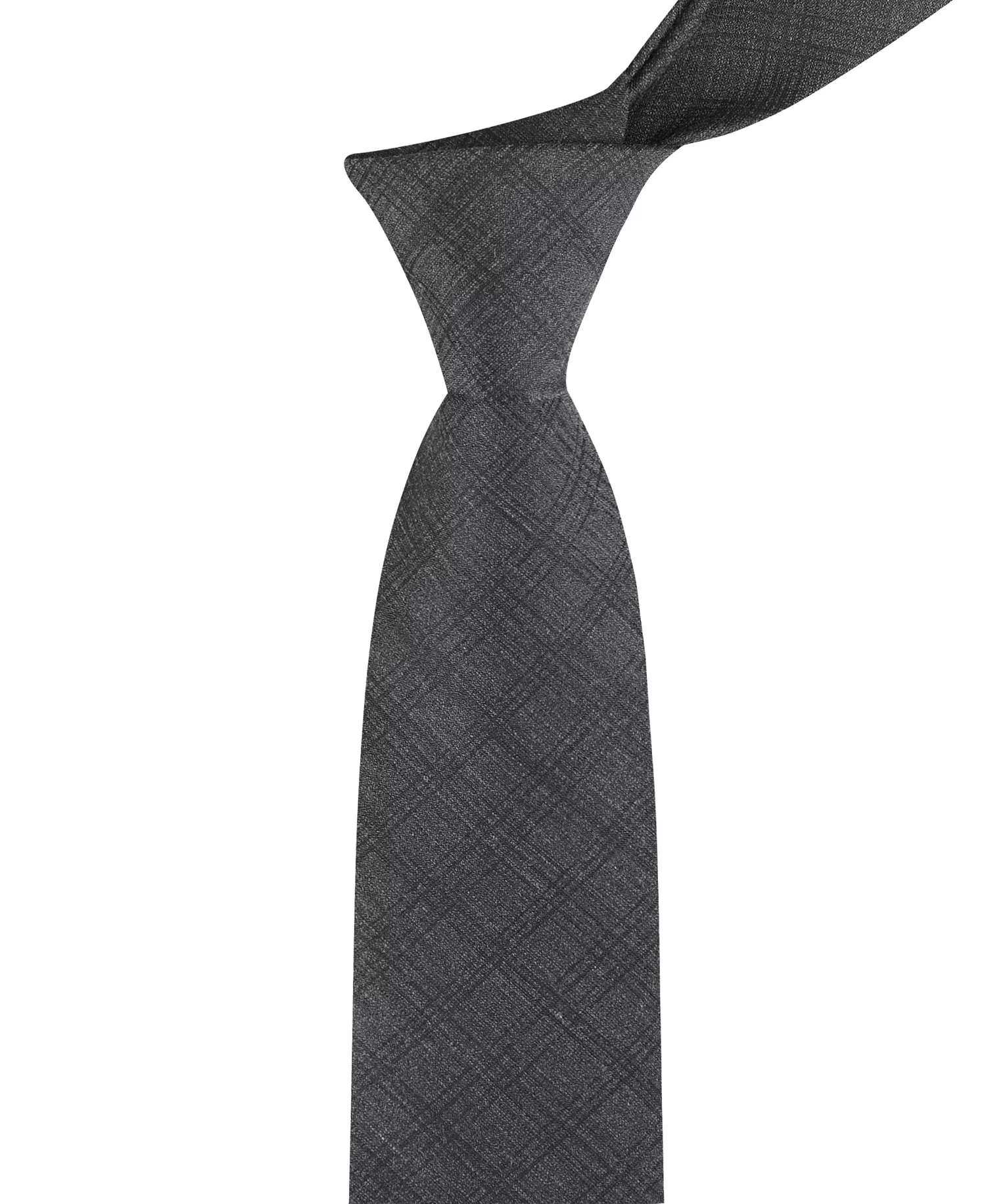 Men's Madeline Grid Tie - Charcoal - ONE SIZE