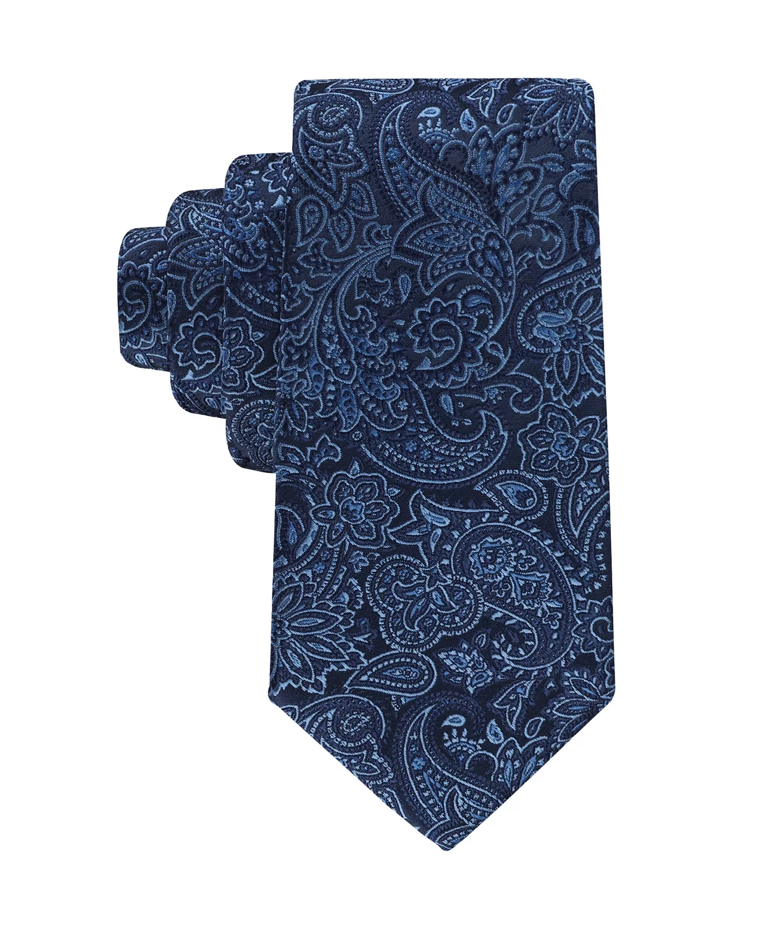 Men's Maxfield Paisley Pattern Tie - Navy - ONE SIZE