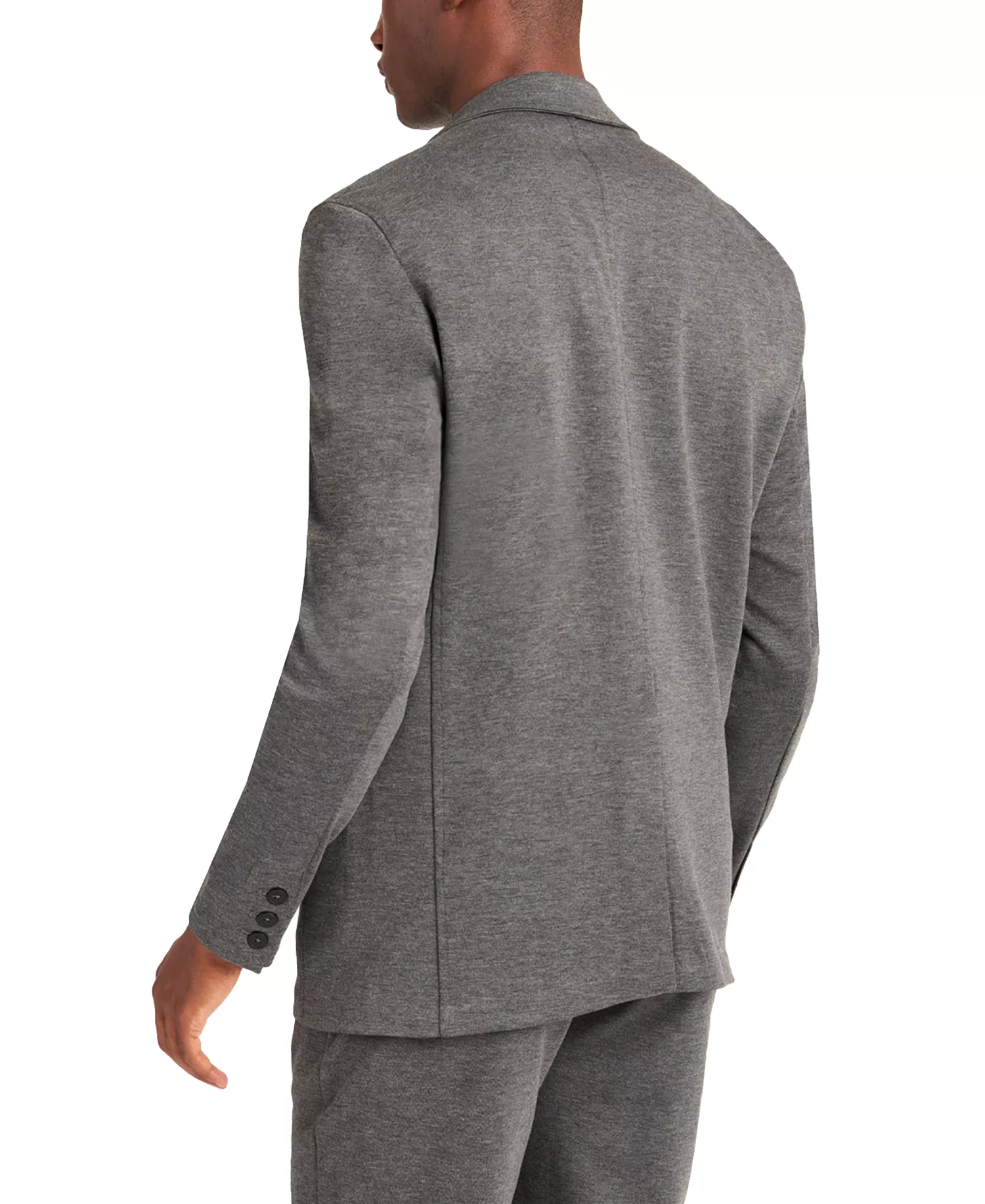 Men's Knit Tailored Jacket - Black - M