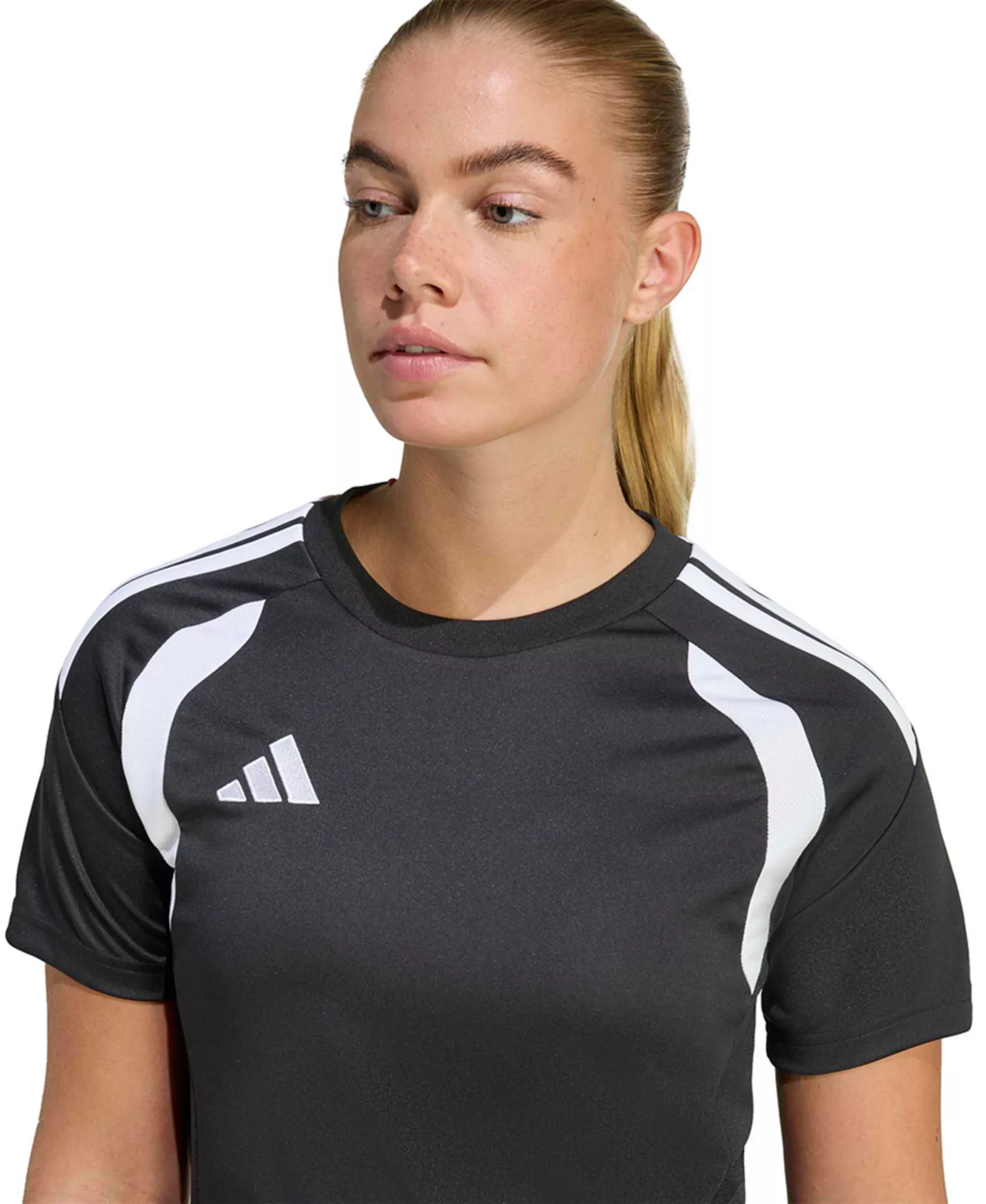 Women's Tiro 26 League Soccer Jersey T-Shirt - Black/white - 2XL
